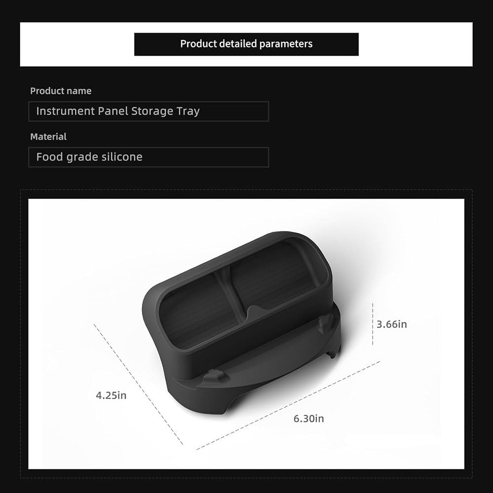 Tesla Model Y 2025-2026 and Model 3 2024-2025 Steering Wheel Phone Holder,Anti Slip Silicone Organizer with Glasses Case and Keys Storage, Universal Navigation Stand for Tesla image number 4