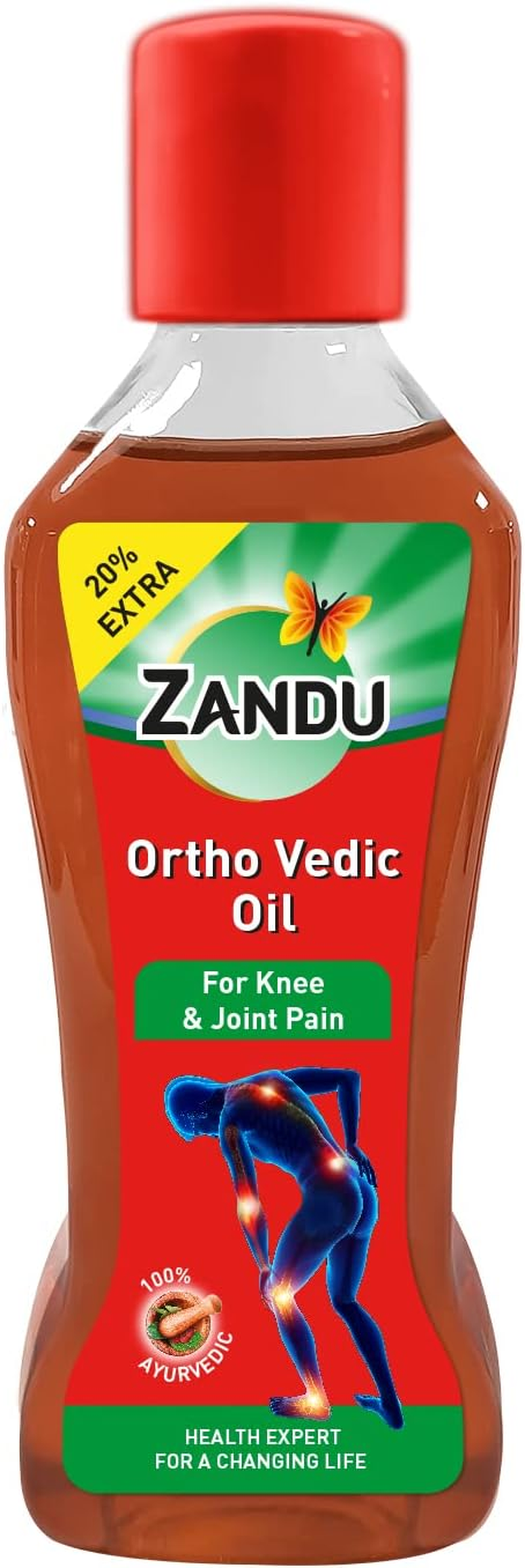 Zandu Ortho Vedic Oil | Ayurvedic Oil for Joint Pain, Muscle Pain, Osteoarthritis | Visible Improvement in 7 Days, 100Ml+20Ml Extra image number 2