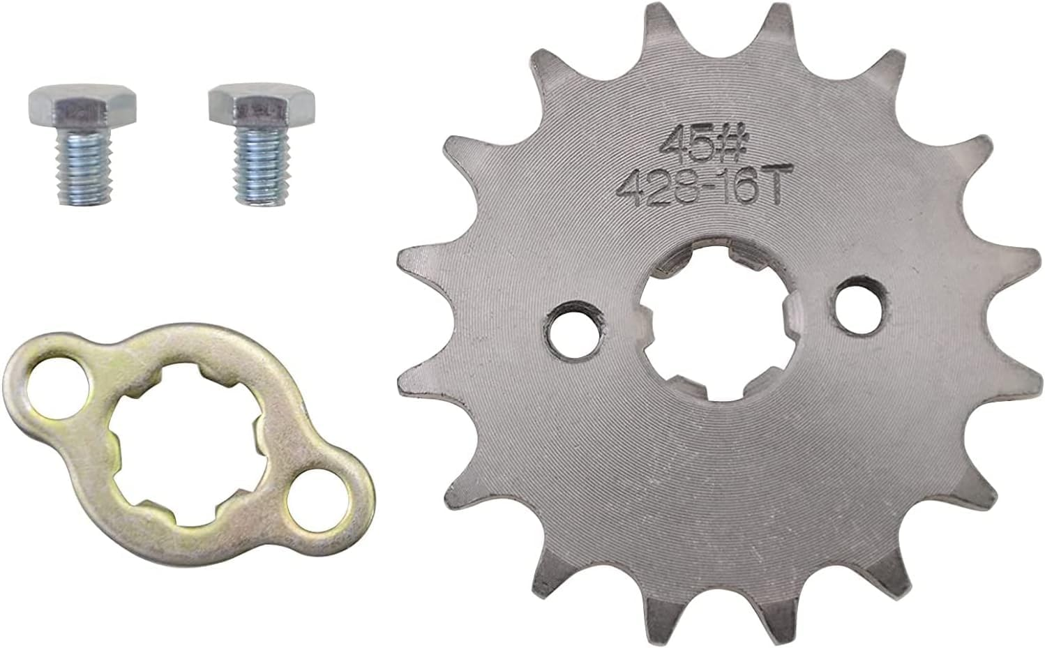 TDR 16T 428 Front Engine Sprocket Cog 17Mm for 50Cc 70Cc 110Cc 125Cc 140Cc 160Cc Taotao Roketa Coolster ATV Dirt Bike image number 2