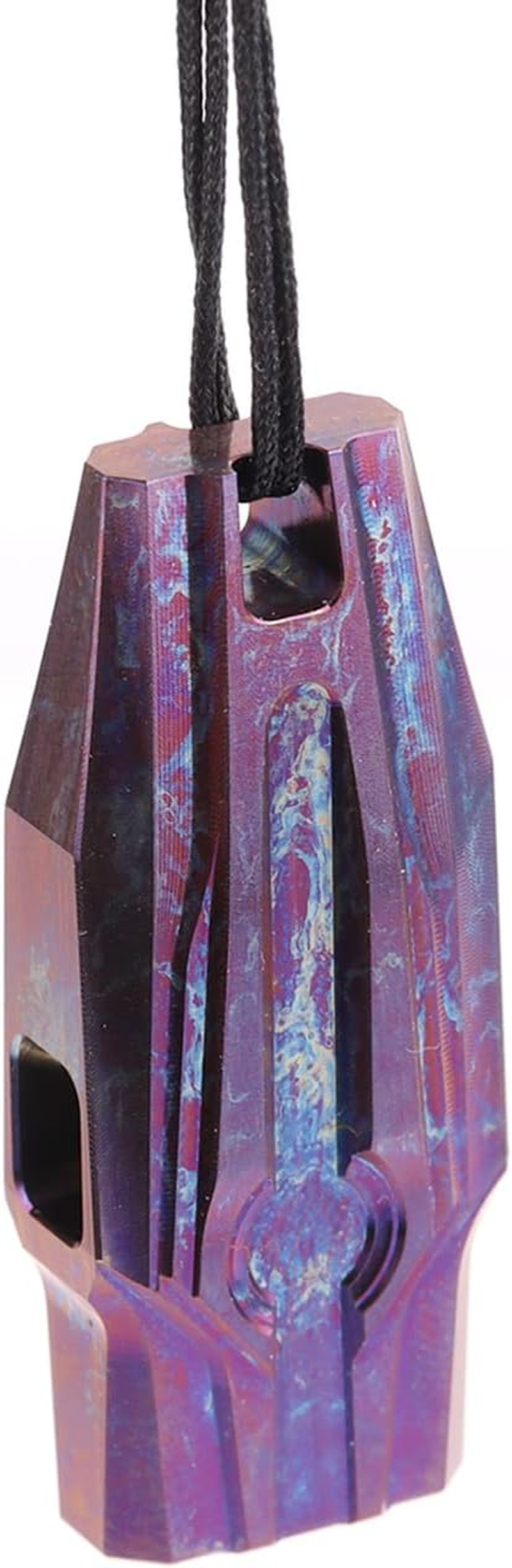 Emergency Whistles Titanium EDC Portable Whistle with Loud Sound up to 120 Decibels, Survival Whistle Keychain for Survival Hiking Camping Pet Training