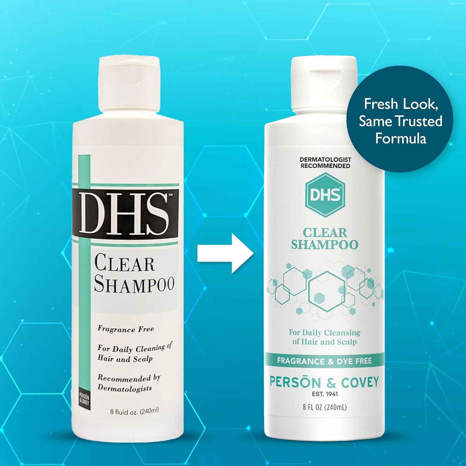 DHS Clear Shampoo Fragrance Free 8 Oz image number 3