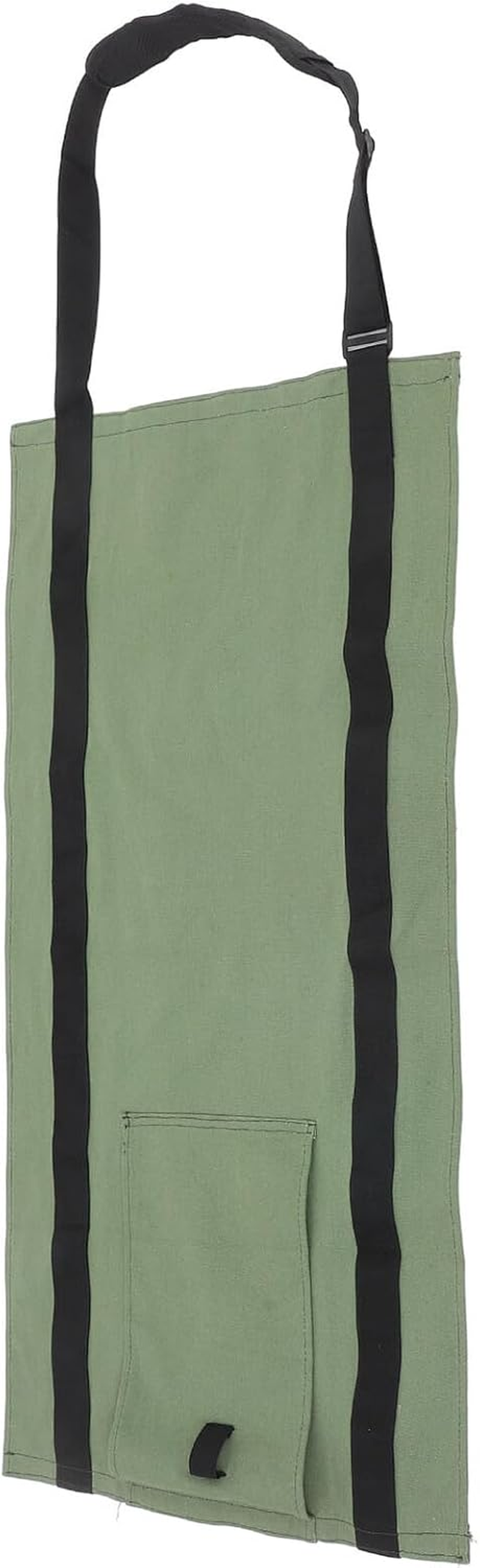 Jojofuny Heavy Duty Firewood Tote Carrier Canvas Log Bag Handles Outdoor Firewood Storage Bag Military Green for Camping and Fireplace image number 2