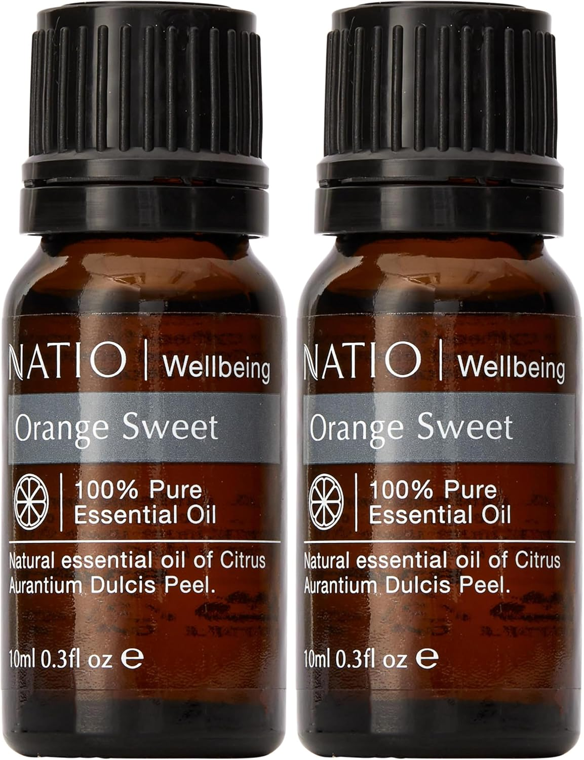 Natio Australia Wellbeing Pure Essential Oil - Orange Sweet 10Ml - Revitalising 100% Pure & Natural Citrus Aurantium Dulcis Peel Essential Oil - Made in Australia (Pack of 2) image number 1