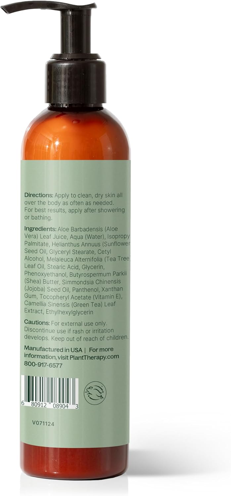 Plant Therapy Tea Tree Body Lotion with Aloe and Shea, Hydrate and Nourish Skin with Botanical Ingredients, 8 Oz image number 6