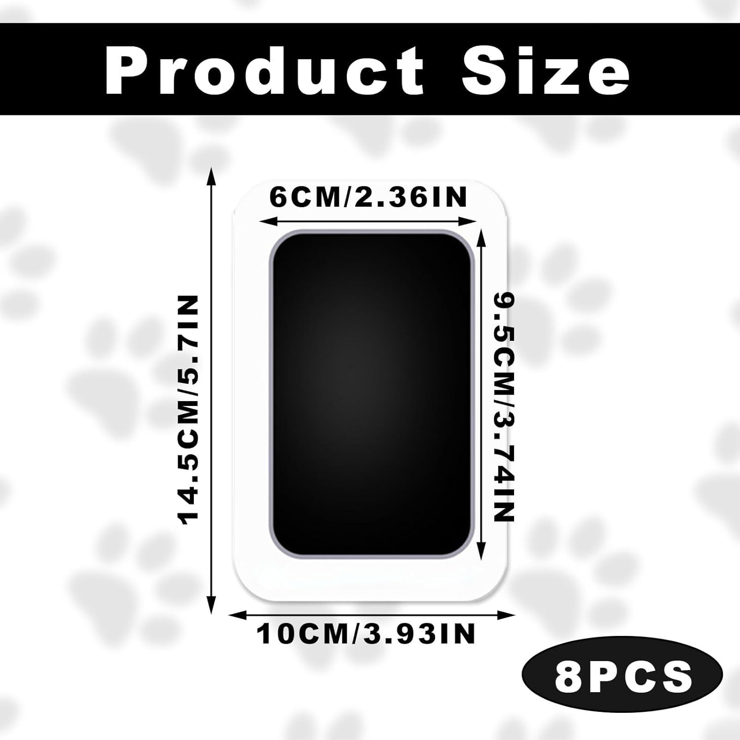 8 Pieces Baby Handprint and Footprint, Baby Imprint Set for Newborns, for Handprint, Footprint & Paw Print, Baby Footprint Set, Cat, Baby Footprint Set, for Newborns image number 5