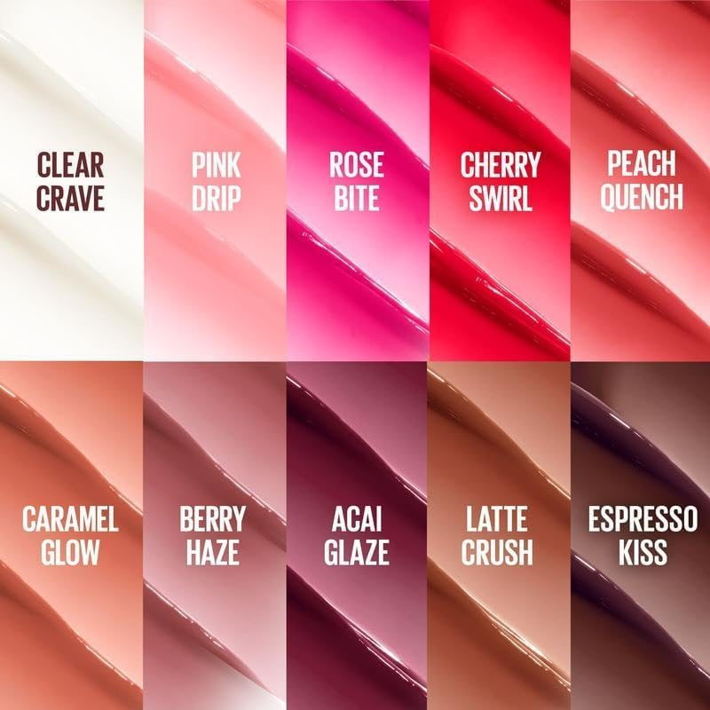 Glossy Lip Gloss - Plumping Moisturizing Lip Glaze, Long-Lasting Waterproof Lip Tint with Mirror Shine Finish, 10 Shades Available, 6Ml image number 4