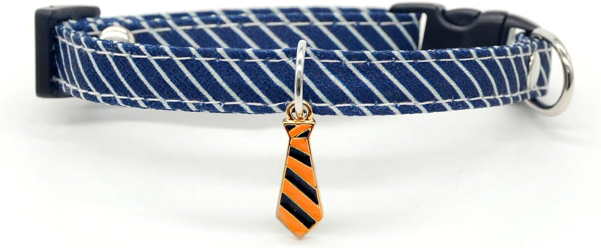 HOWWFALY Dog Collar and Cat Chain Necklace Adjustable Tie Necklace for Small Pets Cats Kitten Pupp (Red, S)