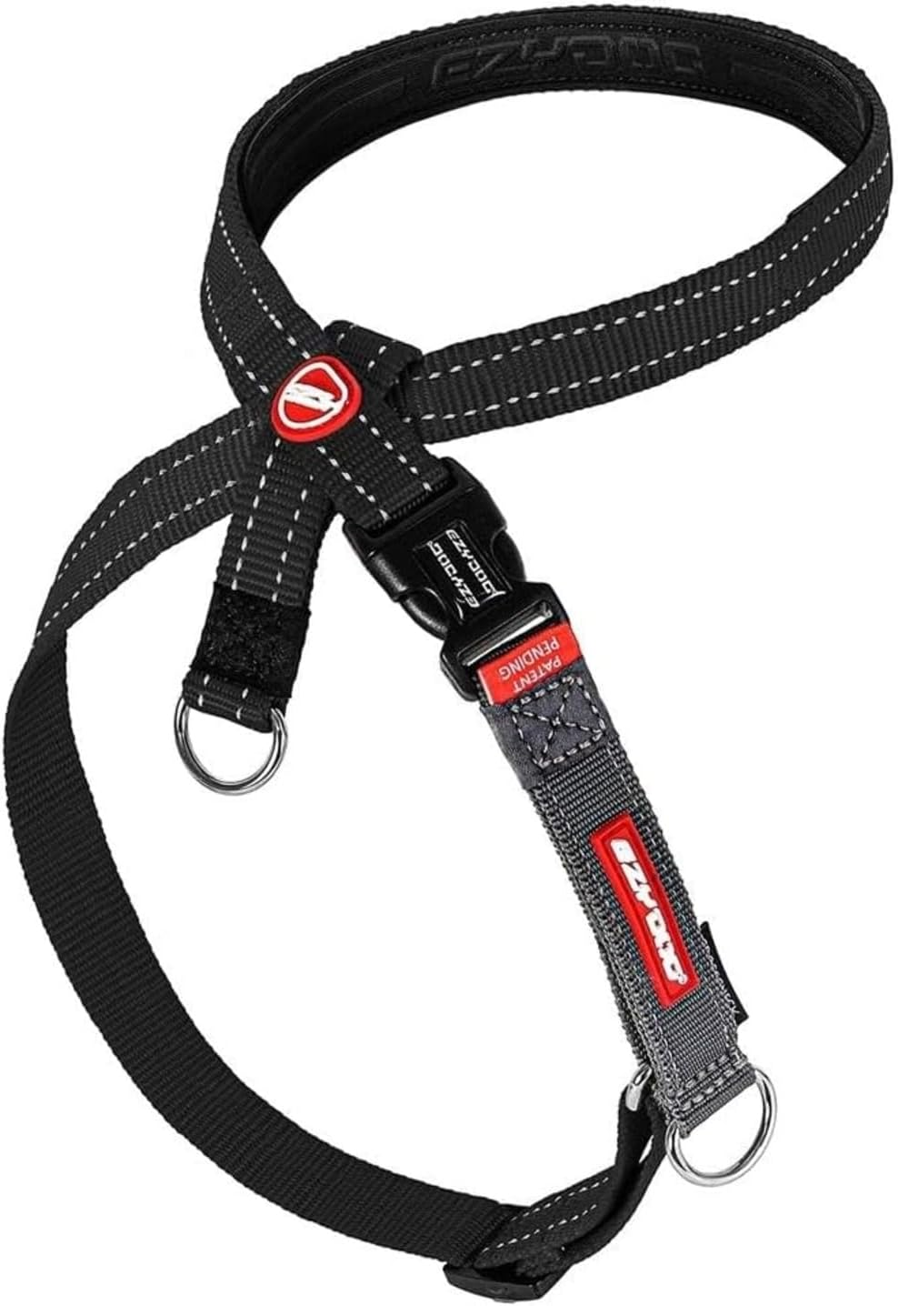Ezydog Crosscheck Harness - Dog Training Harness - No Pull Harnesses for Dogs - Escape Proof, Reflective, Comfortable, Easy to Fit (L, Red)