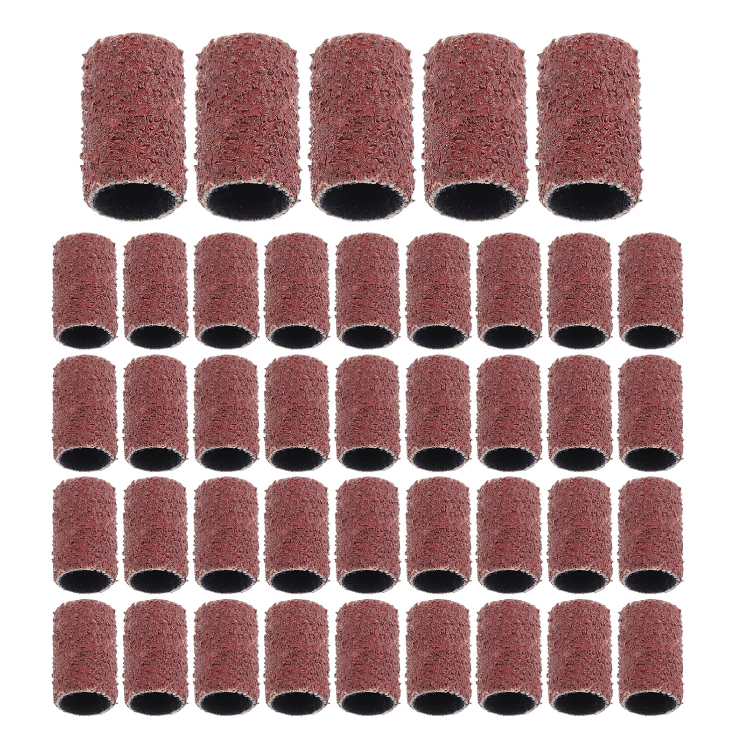 ARTSEWPLY 100Pcs Professional Nail Polishing Head Sanding Bands Grit Nail Shaping Bands Buffer File Attachment Drill Machine Attachment