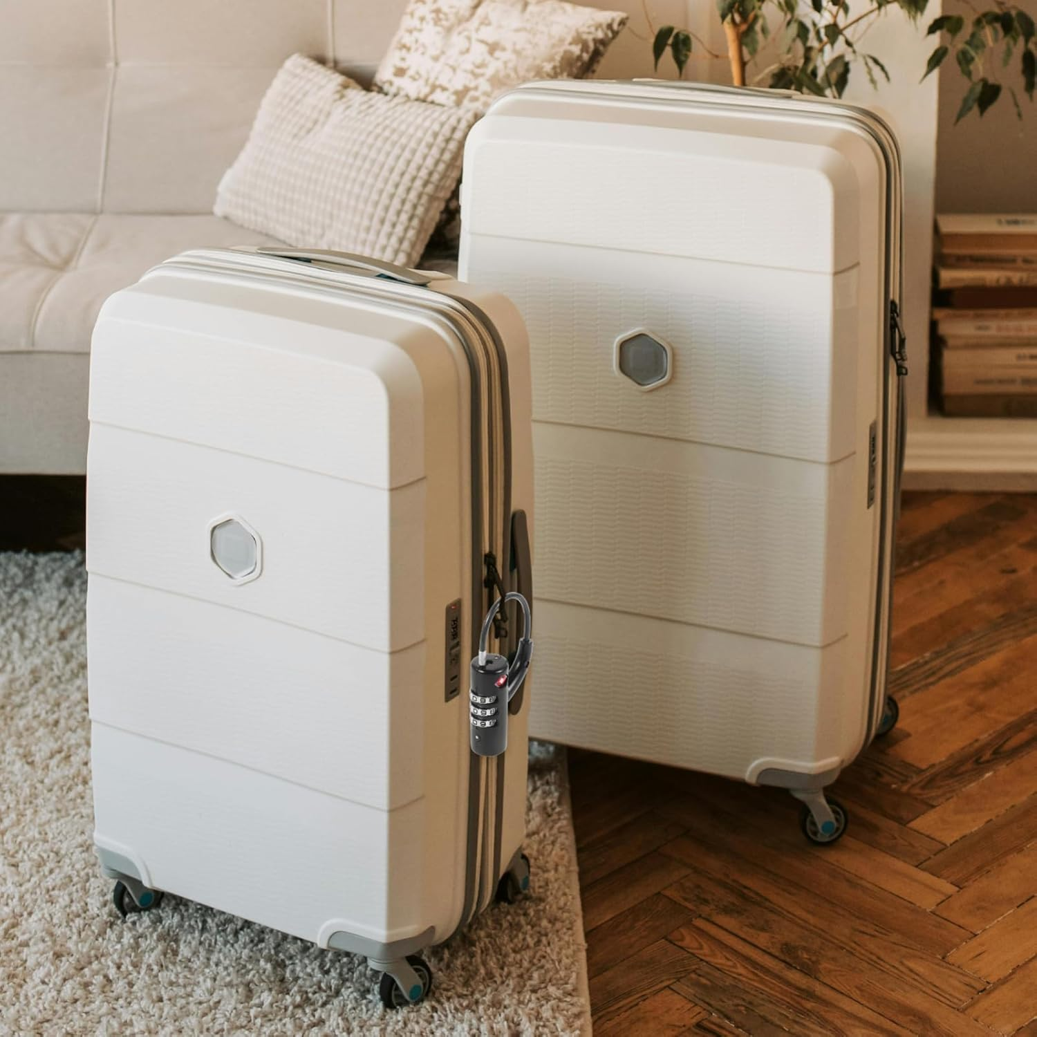 FELTECHELECTR 3 Long Lock for Luggage Approved Keyless Combination Lock Portable Gym Locker Locks image number 6