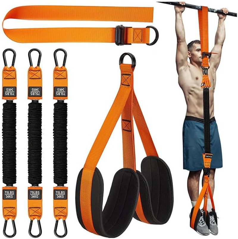 Pull up Resistance Bands, Heavy Duty Assistance Band for Pull up Bar, Adjustable Weight/Size with Fabric Feet/Knee Rest, Bands for Pull up Assist for Strength Training, Pull up Assist Band image number 2