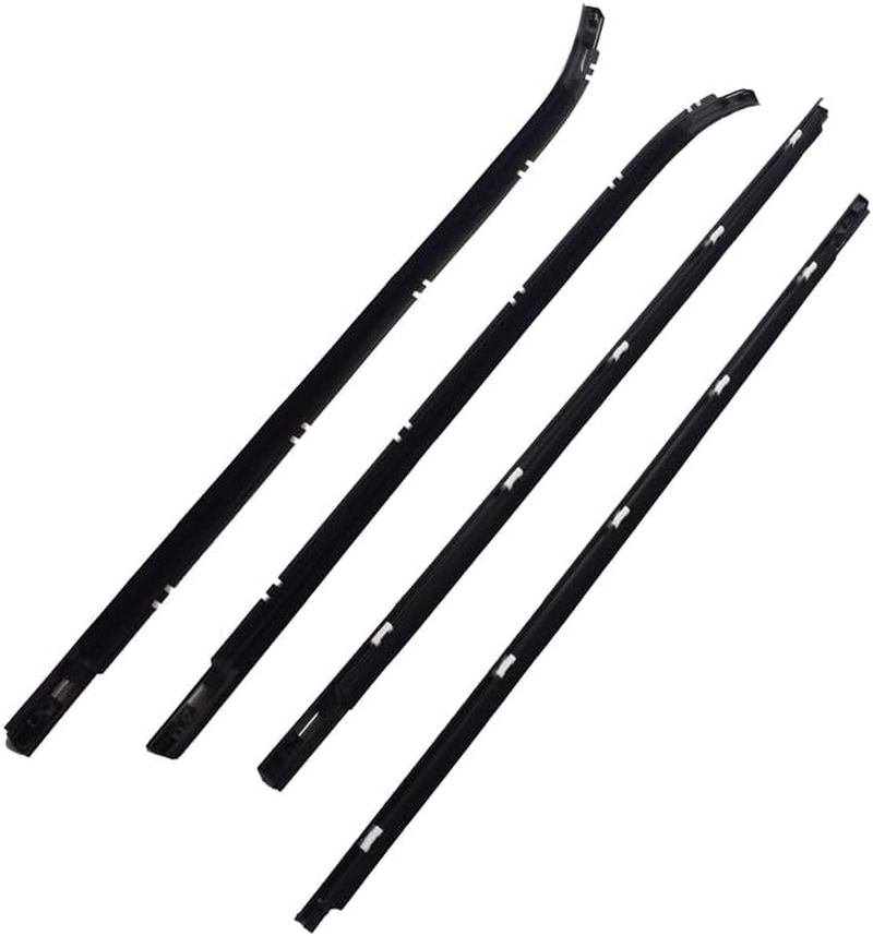 4Pcs Weather Strip Window Moulding Trim Seal Belt Compatible with Hyundai I30 FD Hatch 2007-2012 image number 1