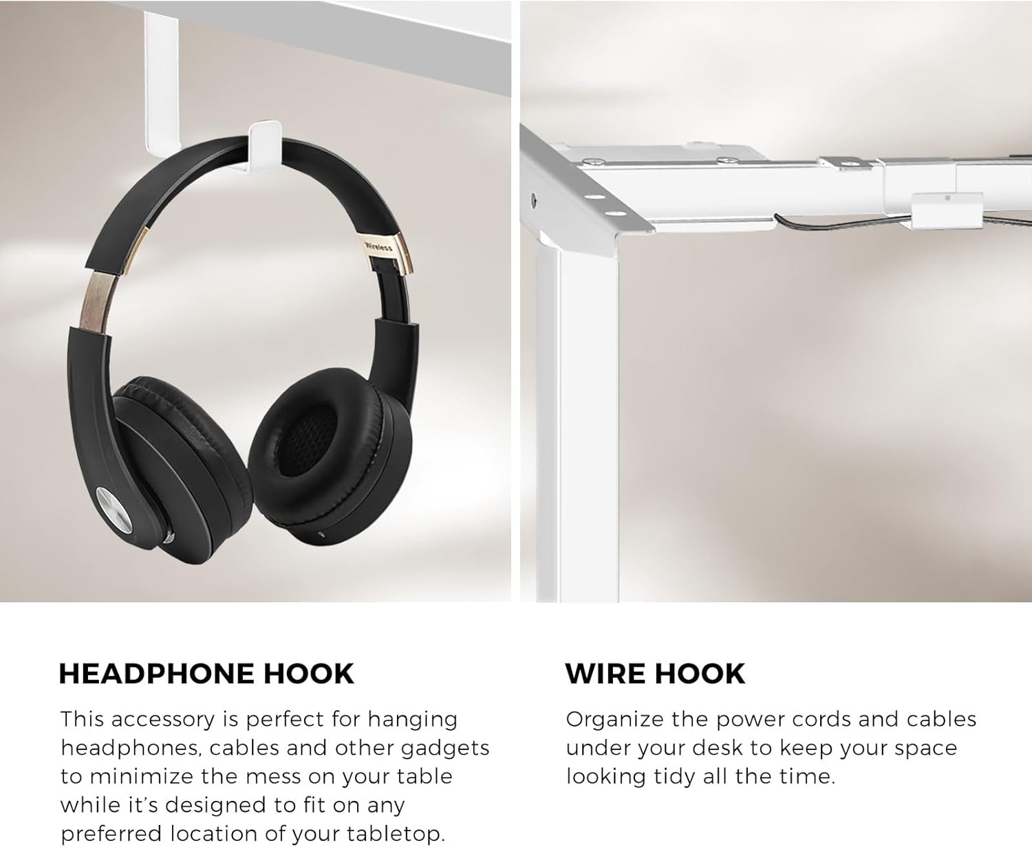 Oikiture Standing Desk Height Adjustbale Sit Stand Desk with Single Motorised Electric Fram for Home Office White(Frame Only) image number 6