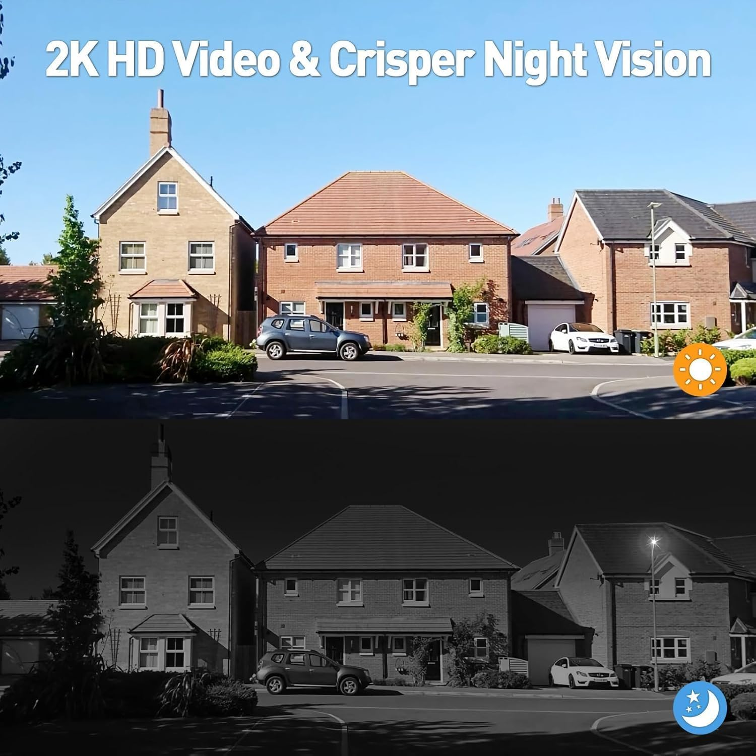 XTU Wireless Video Doorbell No Subscription-2K HD Security Doorbell Camera-Local/Cloud Storage with Multi-Angle Bracket, Compatible with Alexa and Google Home image number 5