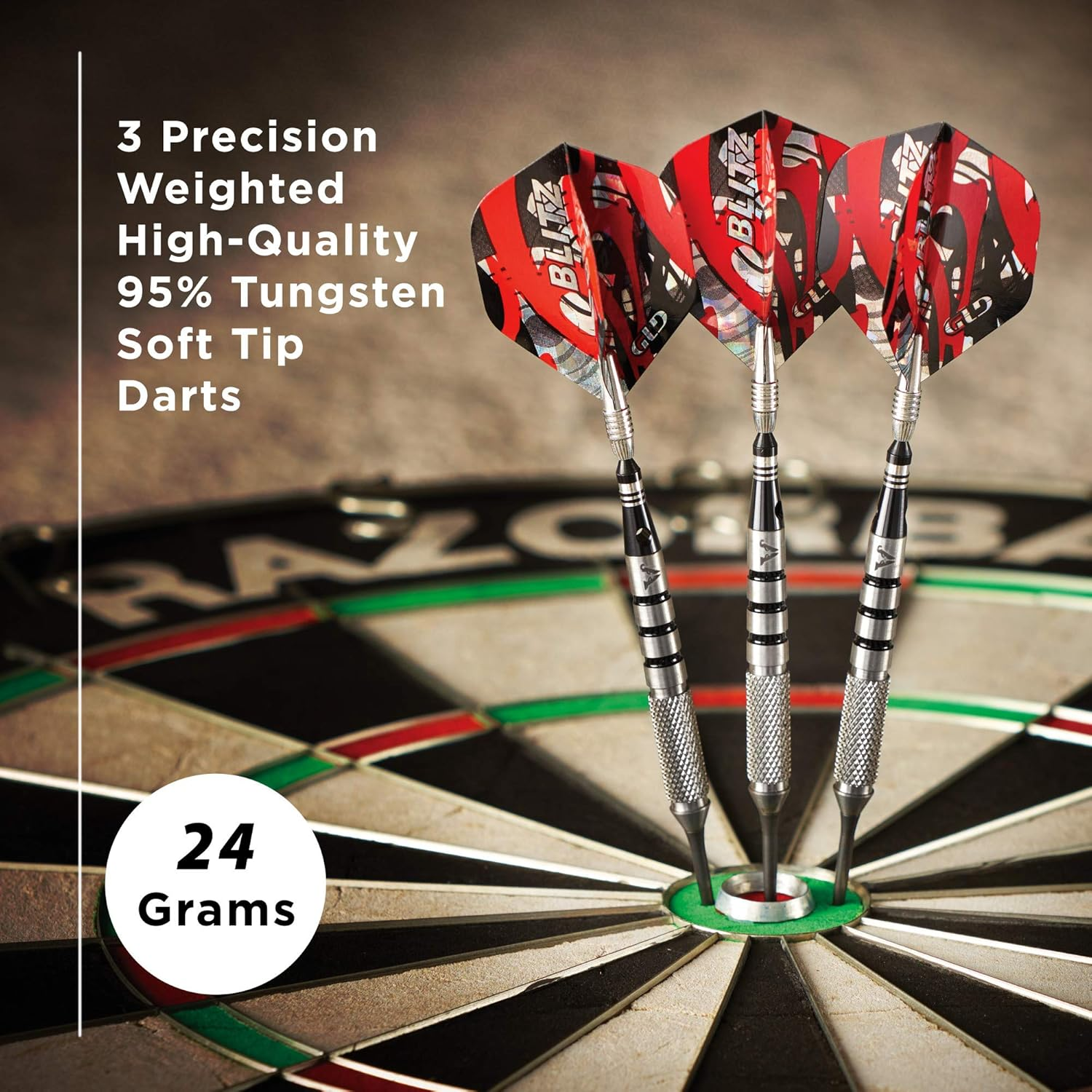 Viper Blitz 95% Tungsten Steel Tip Darts with Storage/Travel Case image number 5