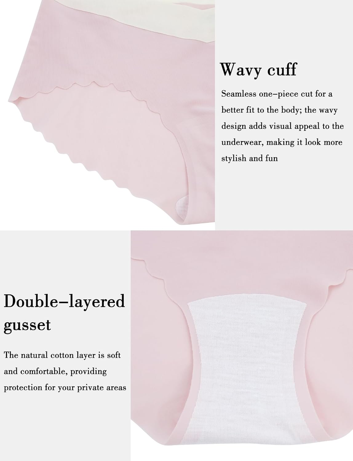 FEOYA Maternity Seamless Underwear for Women No Show Pregnant under Pump Bikini Panties for Motherhood Postpartum Essentials image number 5