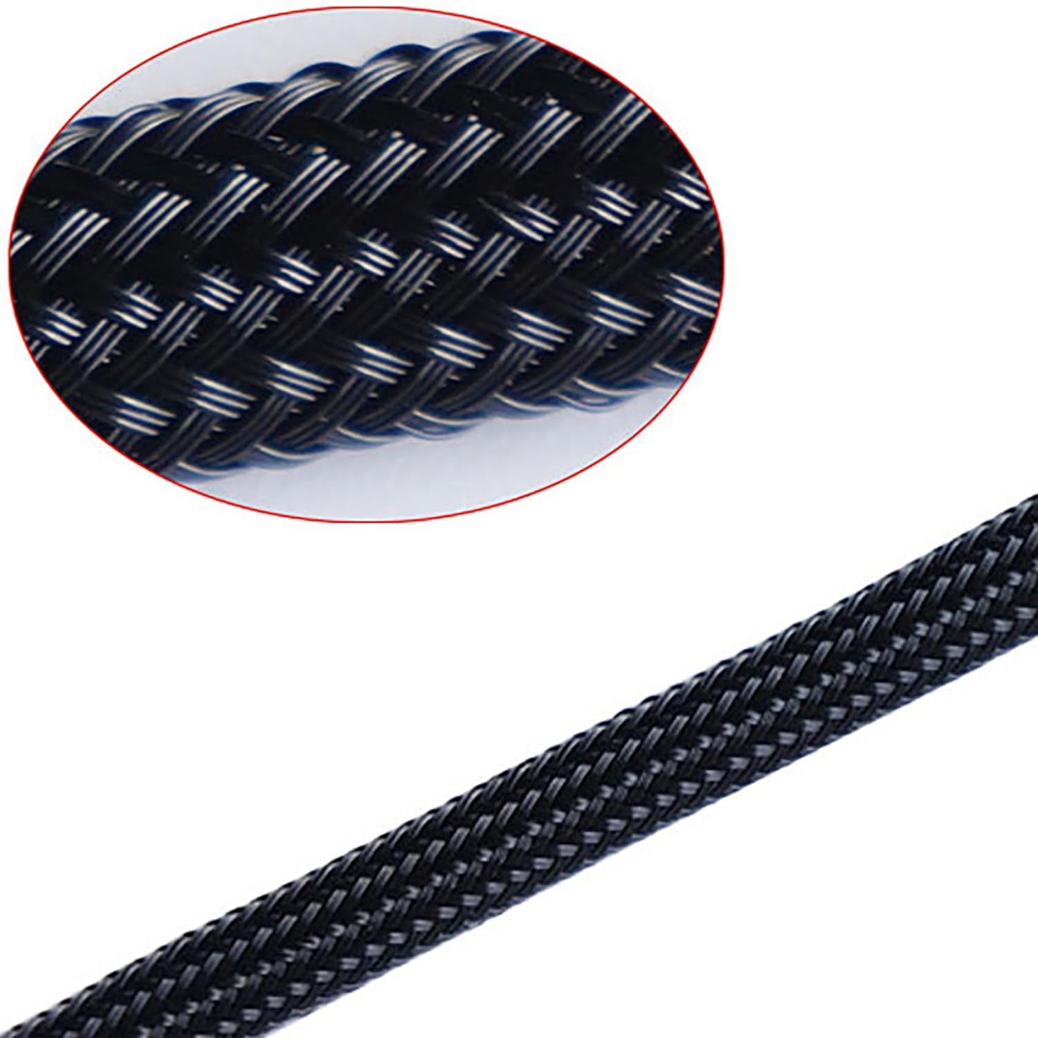 Tunghey 2Pack 1 to 4 Way PC Fan Splitter Cable, 4Pin PWM Fan Splitter, Sleeved Braided Adapter Computer PC Fan Extension Cable Converter for Computer, 4 Pin Fan Splitter 27CM (1To4) image number 6