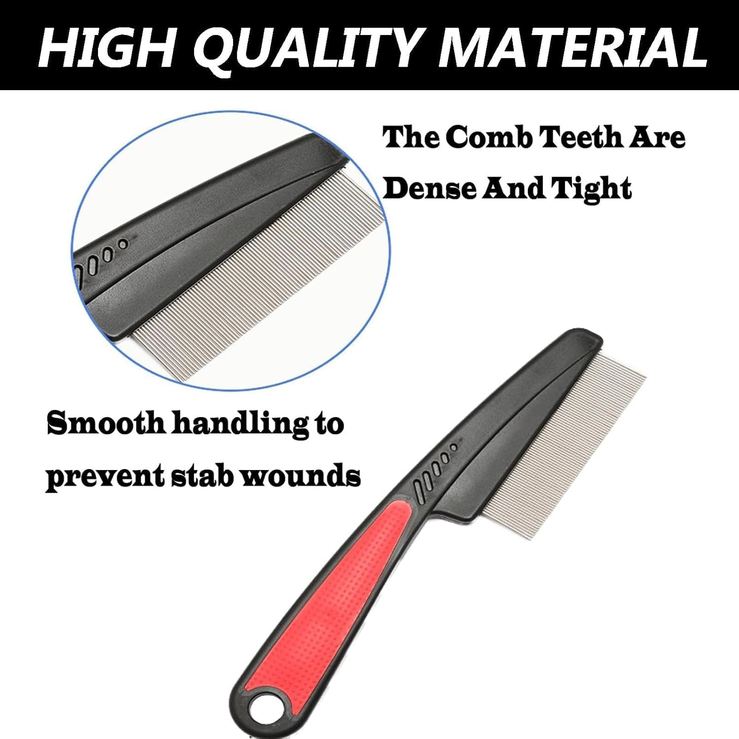 Dandruff Comb Hollow Tooth Dandruff Comb, 3Pcs Stainless Steel Fine Tooth Dandruff Remover Comb and Dandruff Relief Comb,Stainless Steel Scalp Sweep Detoxing Comb Fine Tooth Hairbrush Dandruff Comb image number 4