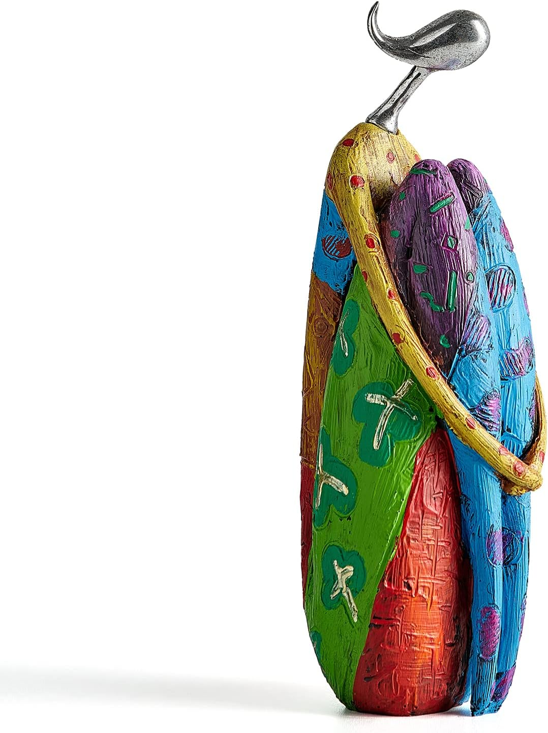 Octdays Art Female Sculpture Figurines, Abstract Woman Statue for Home Decor, Colorful Decorations for Living Room Shelf Office Cabinet Accents- A image number 3