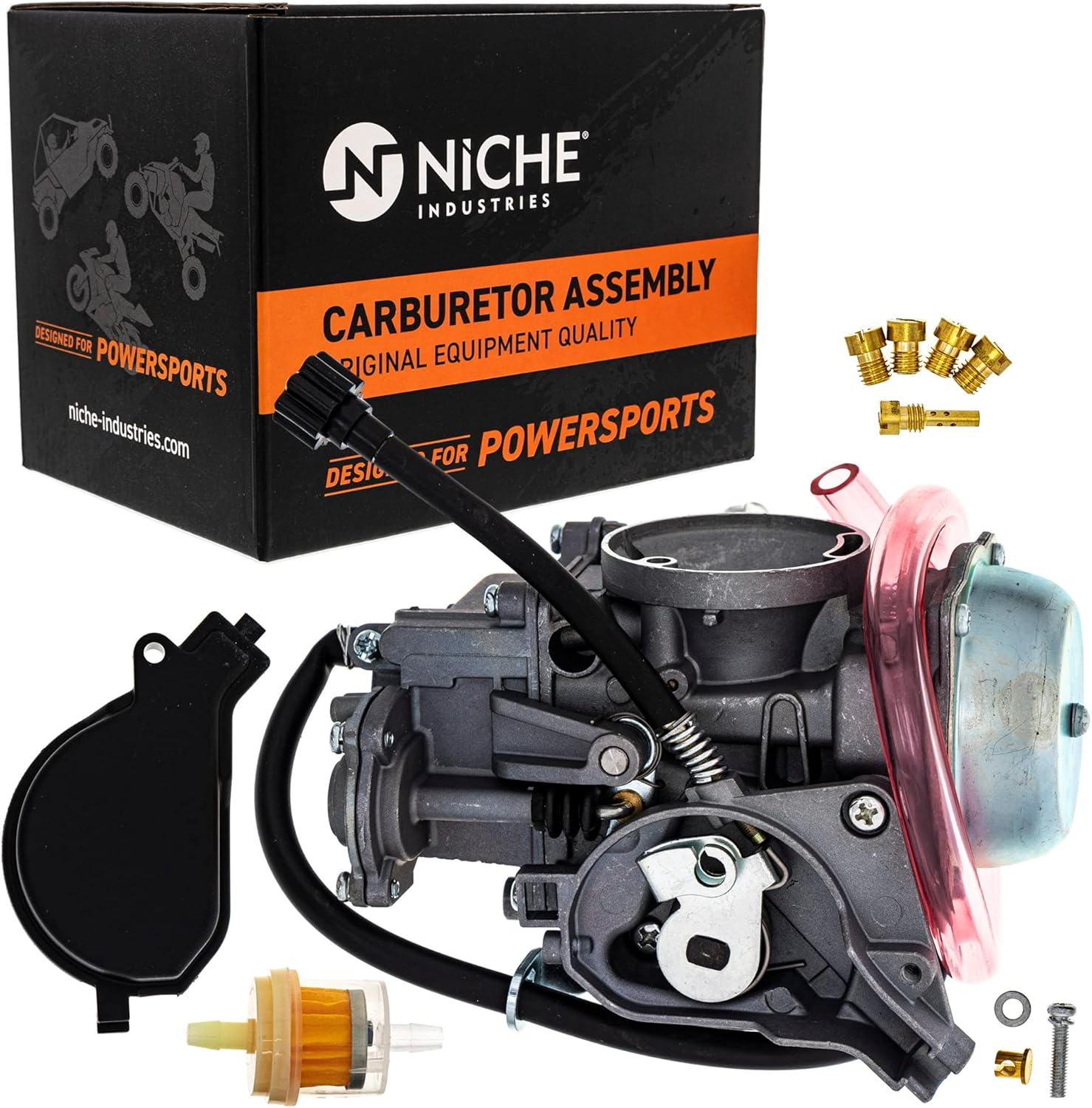 NICHE Carburetor Assembly for Arctic Cat 400 500 TBX 0470-449 ATV image number 4