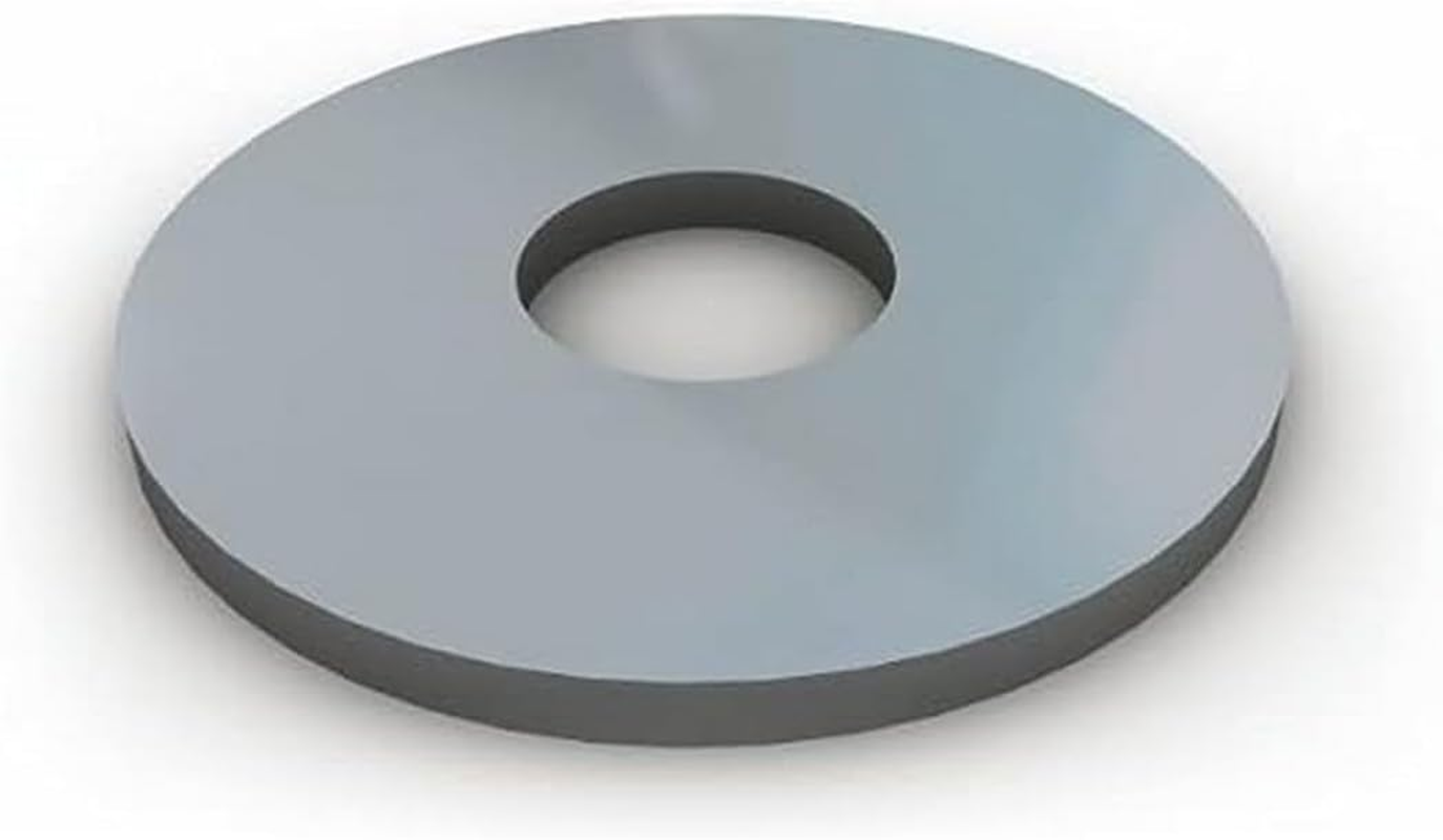 Romak Zinc Plated Mudguard Washer 100-Pieces, 3/8-Inch X 1.5-Inch Size