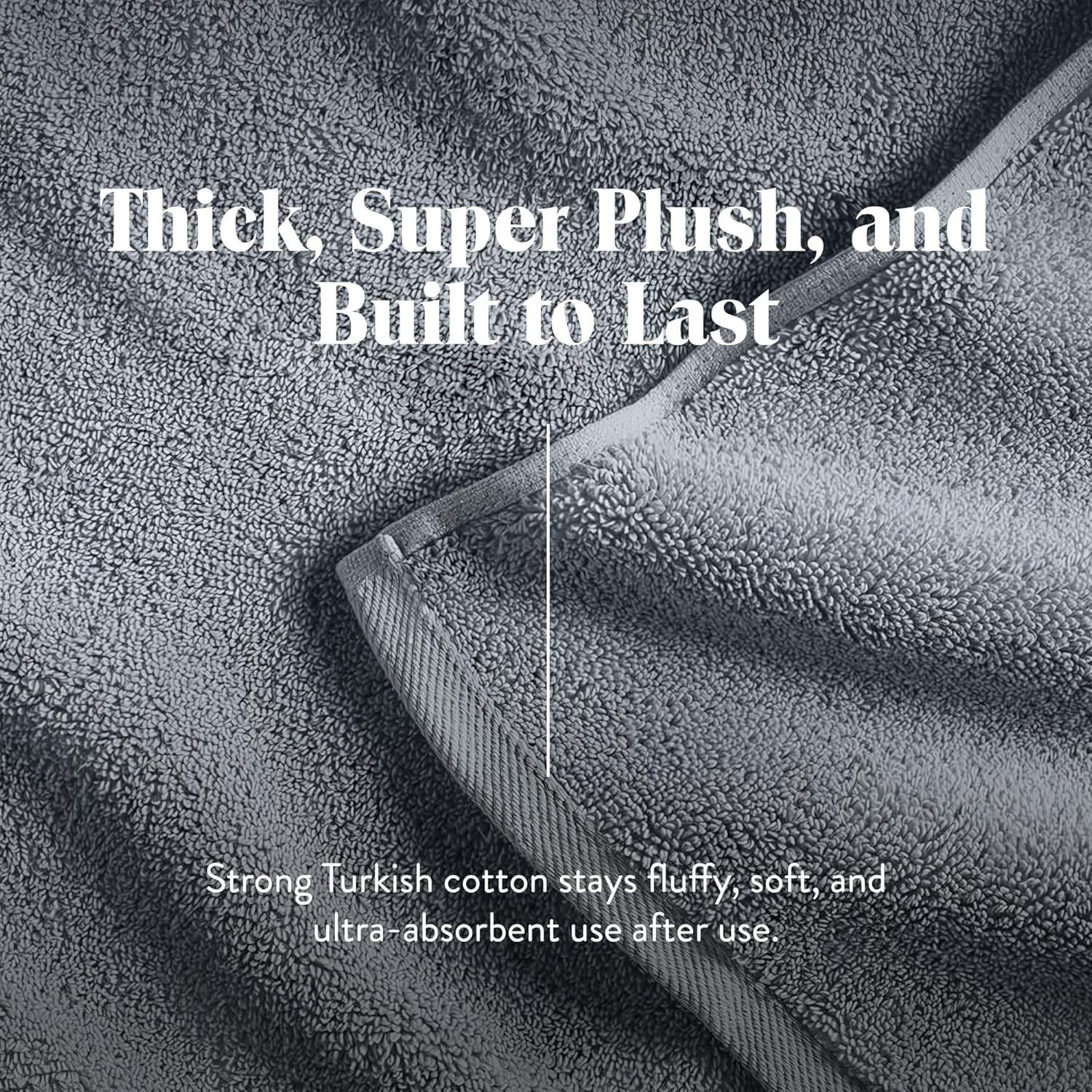 Brooklinen Super-Plush Bath Towels - Set of 2, Smoke Gray, 100% Cotton | Best Luxury Spa Towels image number 6