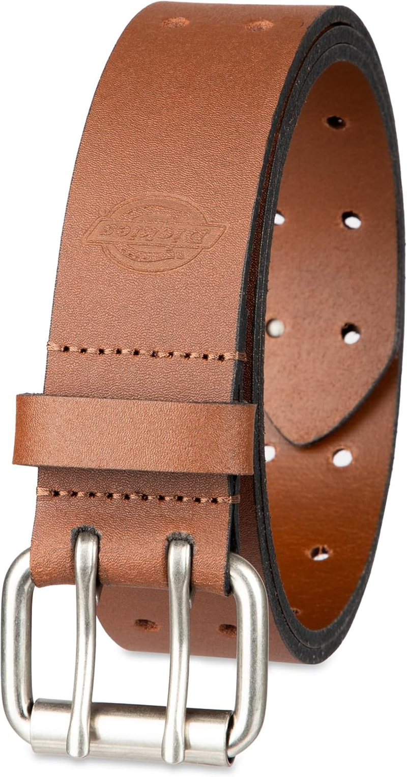 Dickies Men'S Leather Double Prong Belt
