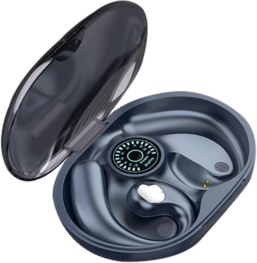 Open Ear Headphones Wireless Bluetooth Sports Earphones with Ear Hooks Air Line Bone Conduction Headphones True Wireless Earbuds Earphones with Ear Hooks for Running Gym Cycling Workout Sports Blue image number 3