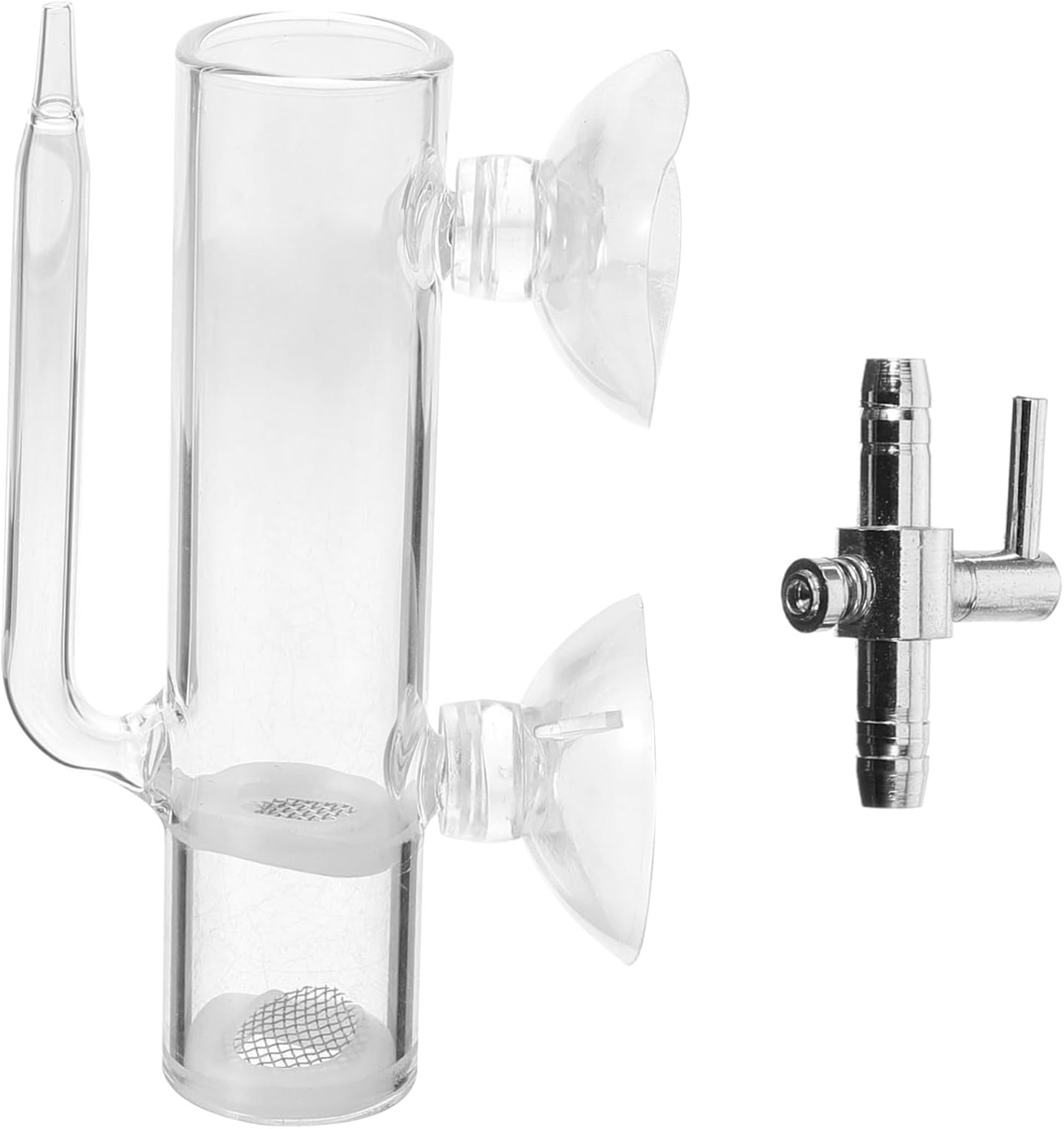 MINAOLULUS Brine Shrimp Hatchery Incubator Box Glass Suction Cup Fish Eggs Hatchery Isolation Tank Aquarium Breeding Container for Ornamental Fish and Aquatic Pets image number 5