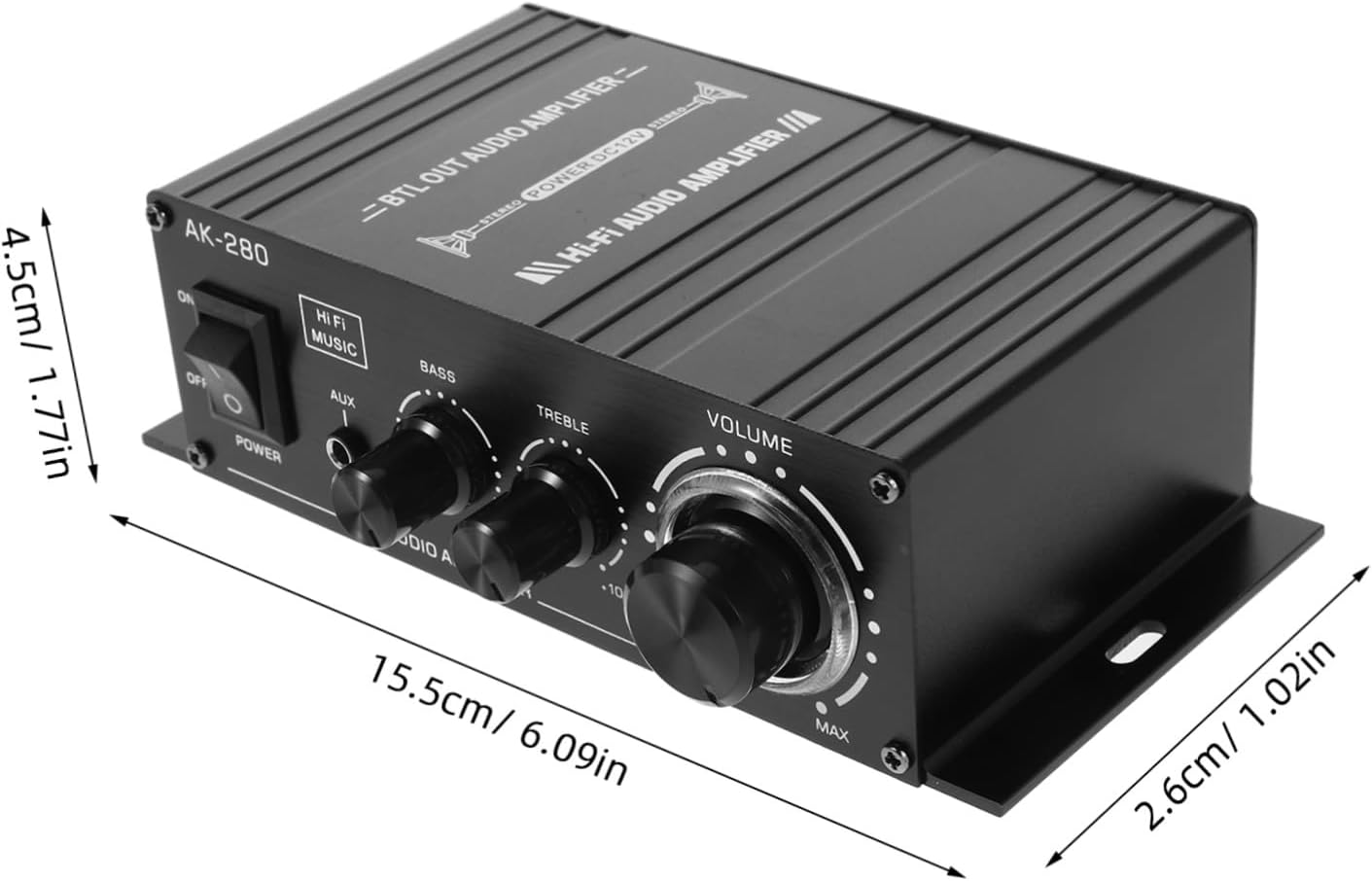 BUGUUYO Mini Portable Amplifier Compact Audio Power Amp for Car Motorcycle Computer Home Voice Amplification Compatibility Easy Installation image number 4