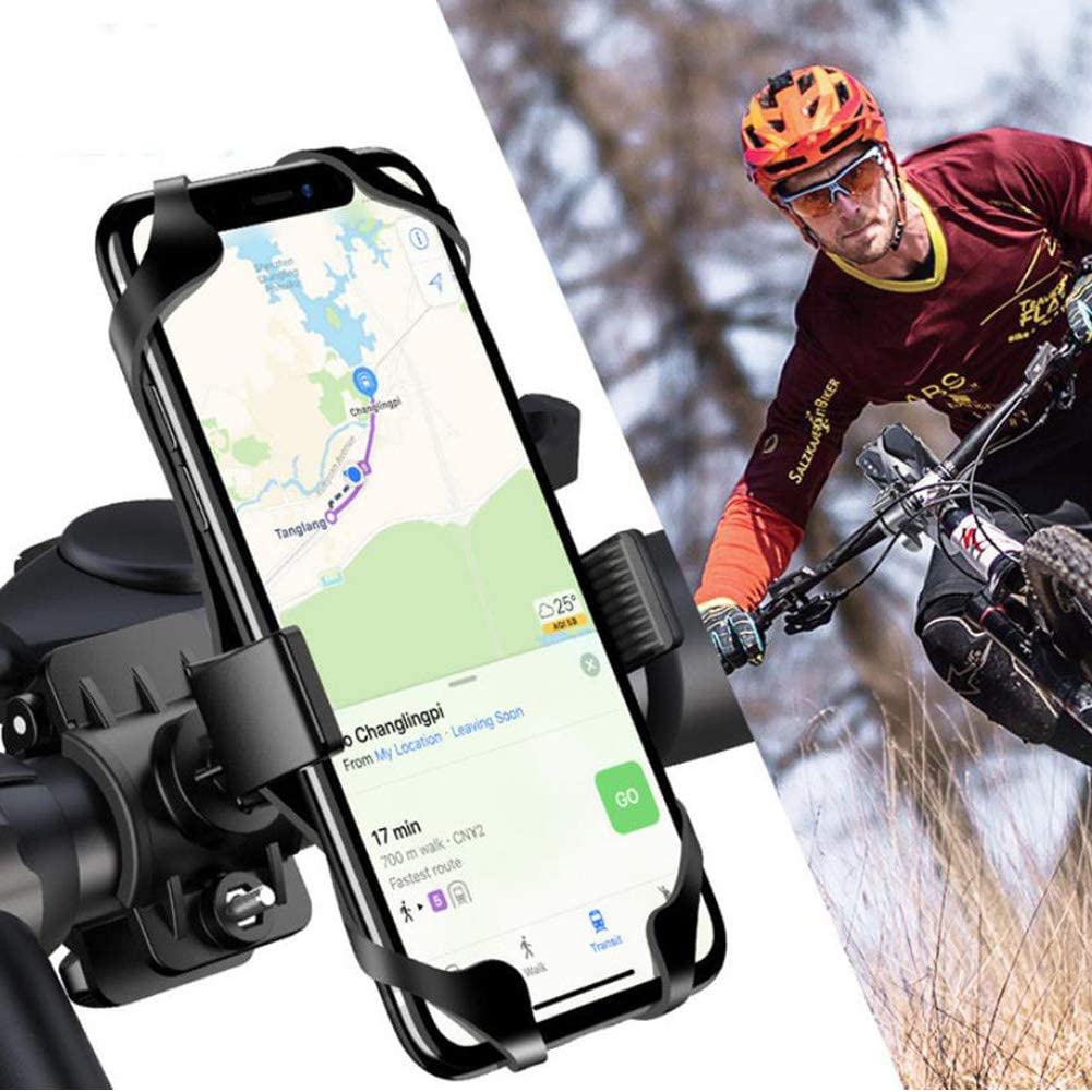 Bike Phone Holder Universal Premium Bike Phone Mout anti Shake 360 Rotation Adjustable Bicycle Motorcycle Phone Holder for Handlebars Compatible with Screen Size from 4.7" to 7.2" Phone image number 5