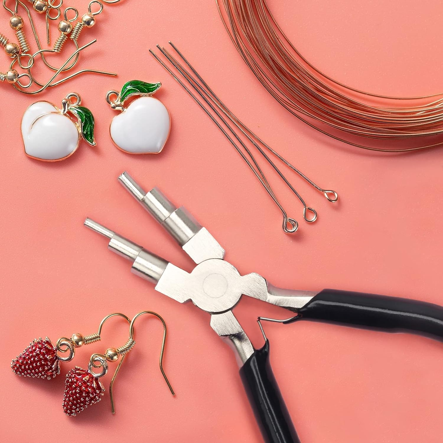 Coolrunner 6 in 1 Bail Making Pliers - 6 Step Wire Looping Tool with Anti-Slip Handle for Jewelry Making, Wire Bending, 3-10Mm Bails, Loops, Hooks, Jump Rings - Blue image number 6