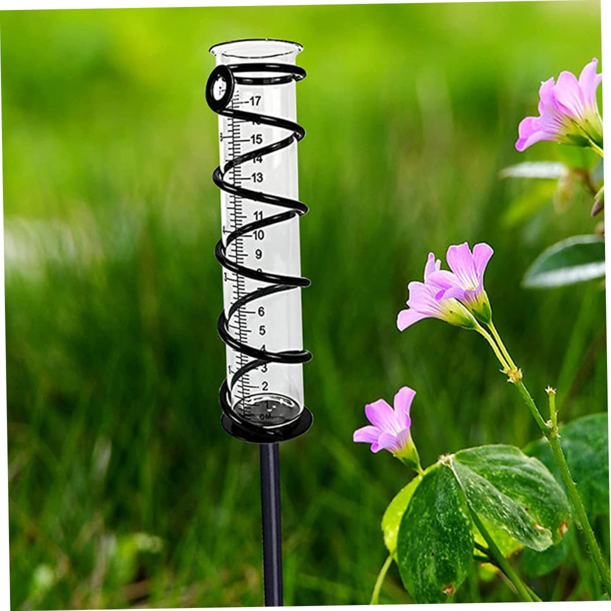 4Pcs Glass Rain Gauge Tubes Replacement Set 6-Inch and 7-Inch Cylinders for Outdoor Rain Water Measuring Device Precise Scale Markings