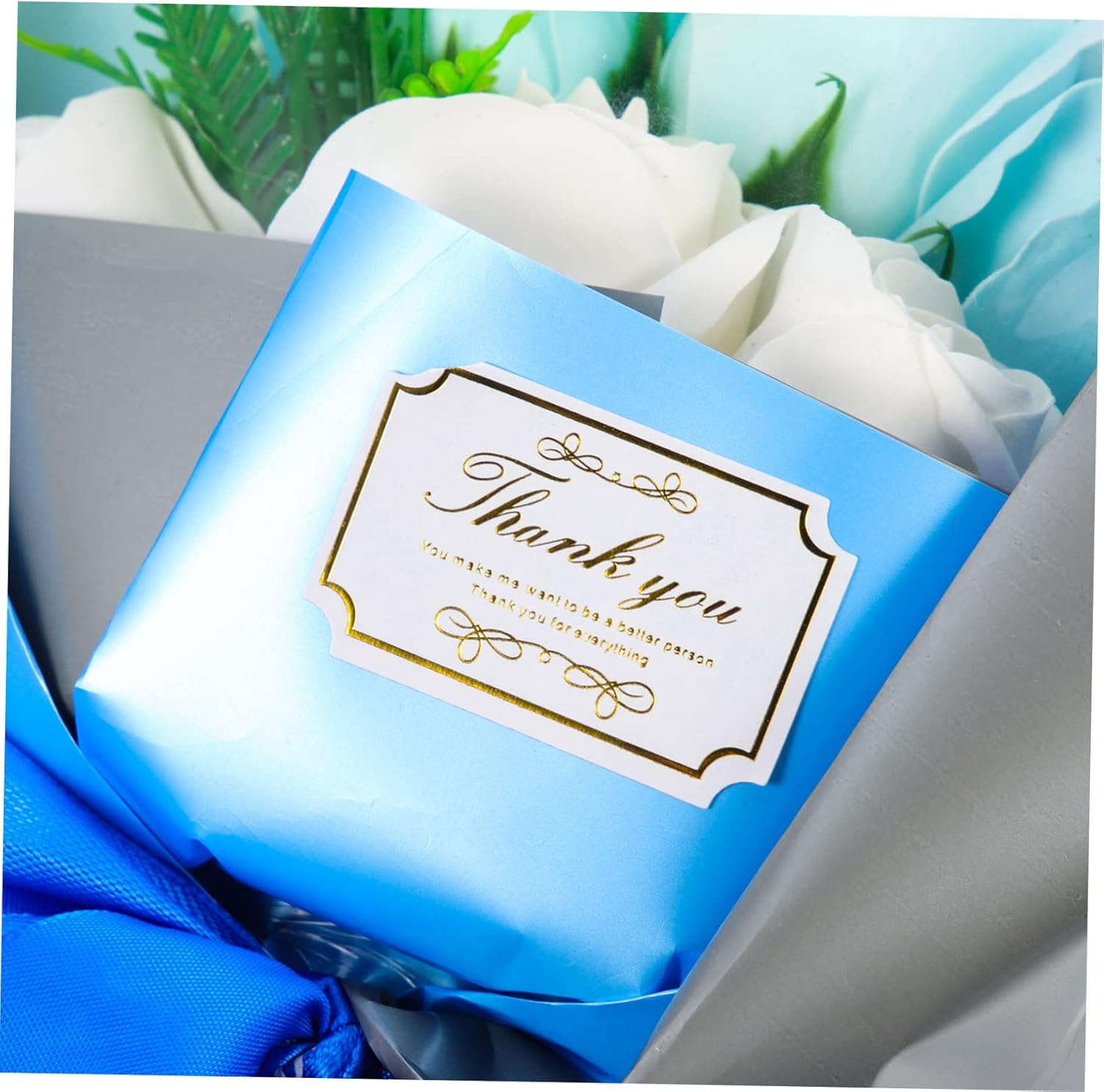 ULDIGI 1Set Soap Flower Handmade Artificial Flowers for Mother'S Day Valentine'S Day Bathroom Decor Non-Wilting Safe and Practical Soap Roses Gradient Box image number 2