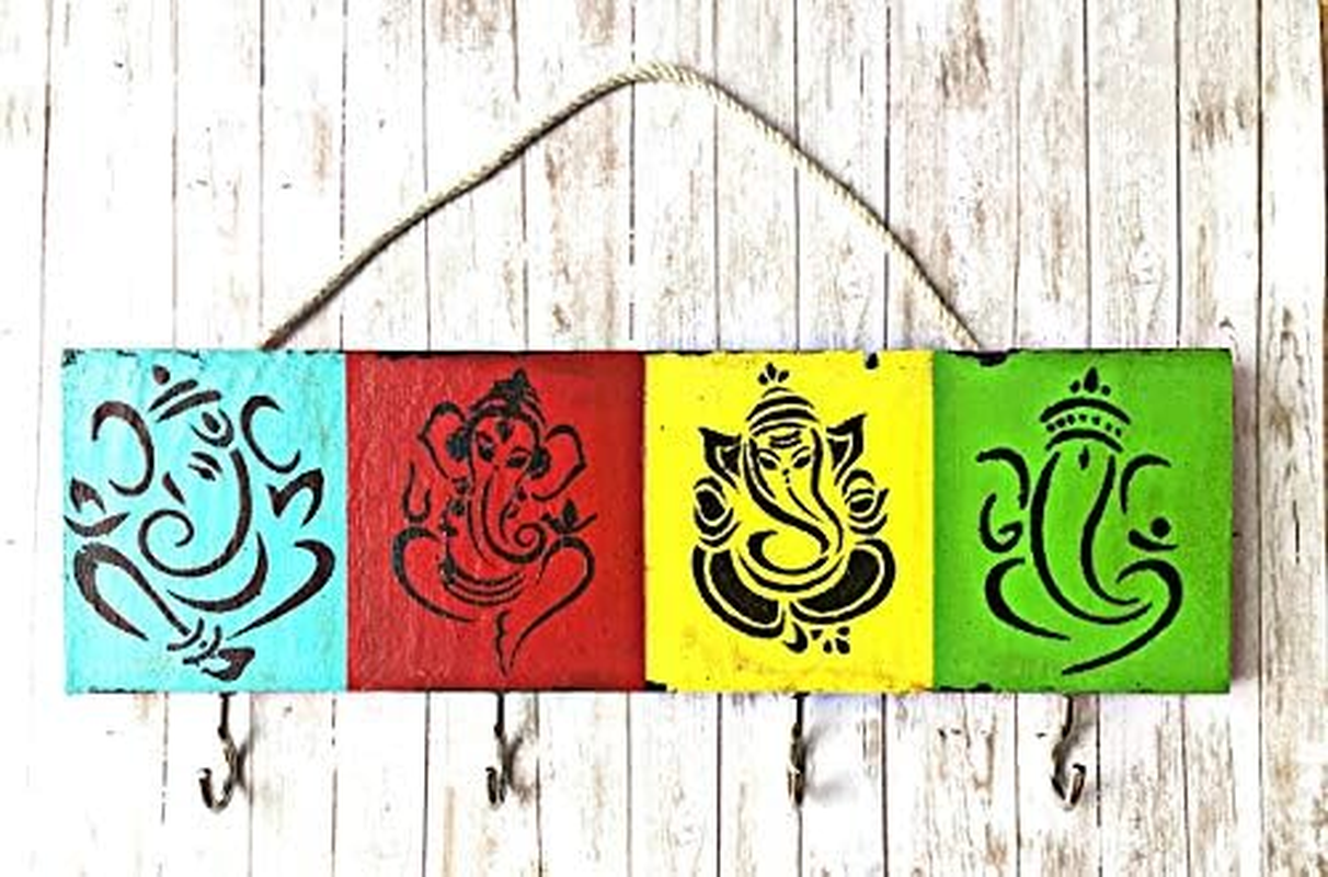 Craftreat Indian Stencils for Painting on Wood, Wall, Tile, Canvas, Paper, Fabric & Floor &ndash; Elephant Design Stencil &ndash; 6X6 Inches &ndash; Reusable DIY Art and Craft Stencils