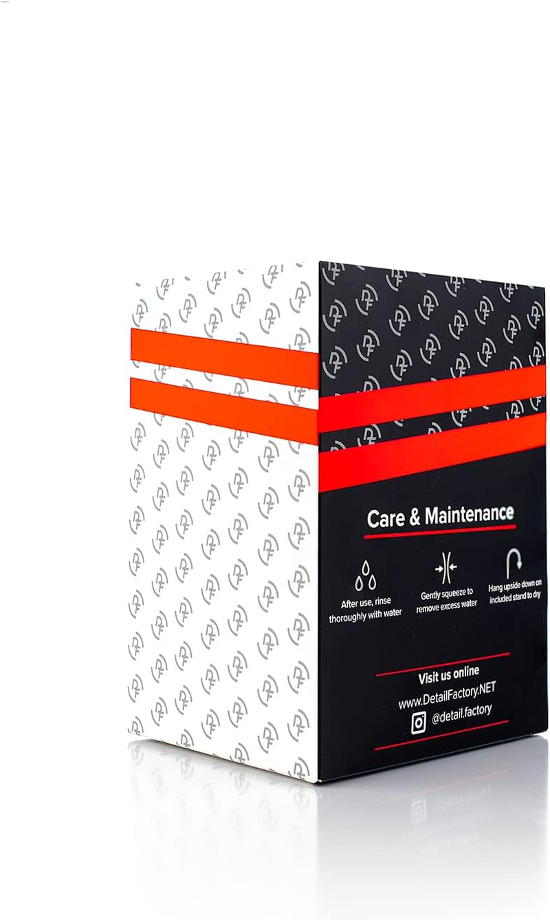 Detail Factory - Curveball XL Synthetic Brush - Ultra Soft Bristles, Comes with Storage Rack, Covers Large Area inside or outside Vehicles, Red image number 3