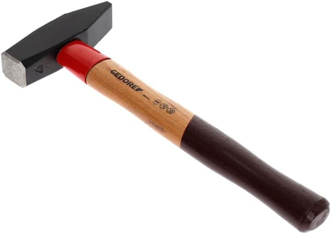 Gedore 600H-800 800 G Rotband Hickory Engineers' Hammer - Brown/Red/Bordeaux image number 2