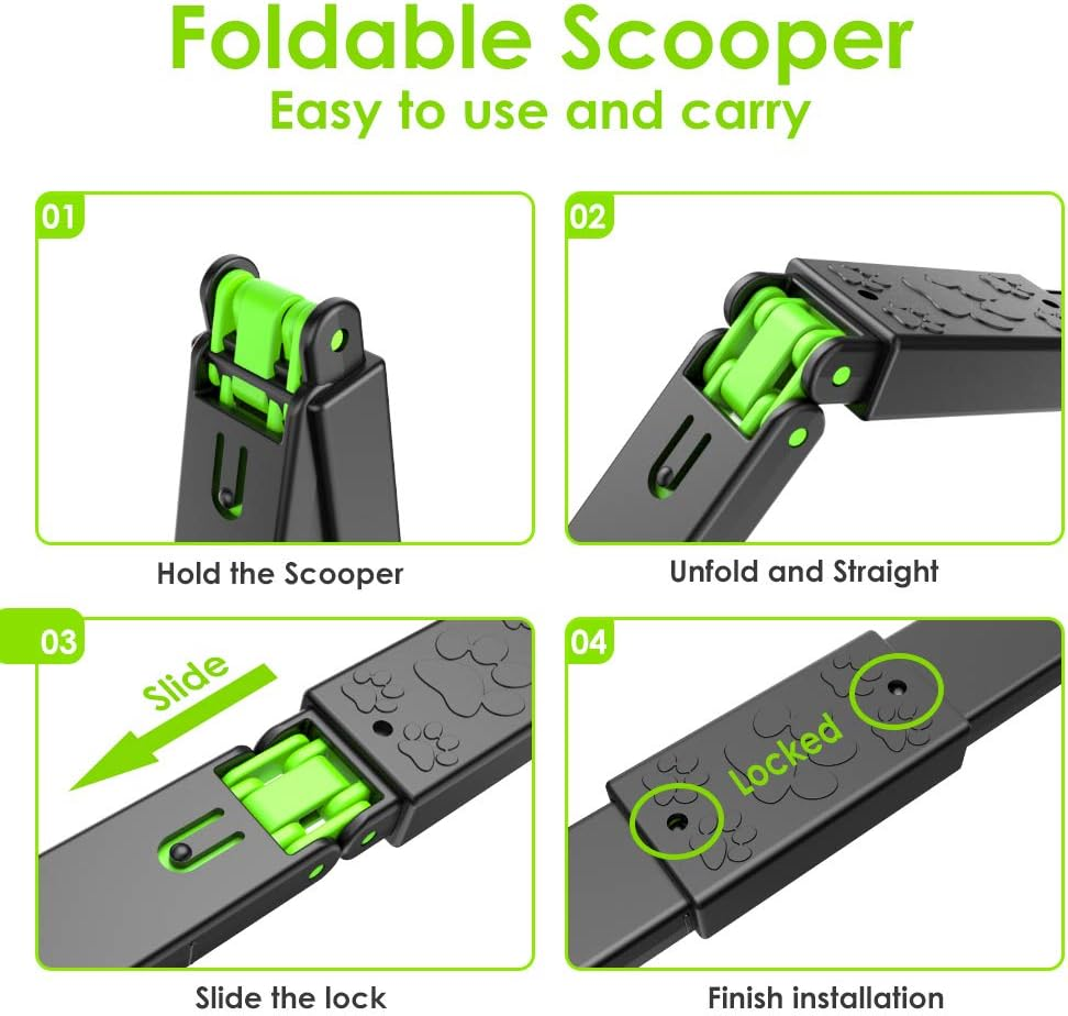 TIMINGILA 33" Long Handle Portable Pet Pooper Scooper for Large and Small Dogs,High Strength Material and Durable Spring,Great for Lawns, Grass, Dirt, Gravel image number 3