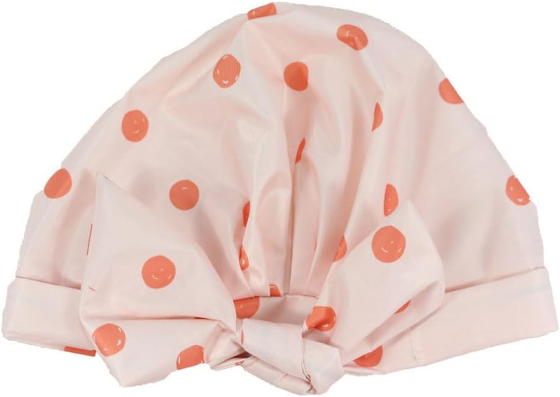 YHIXYUNAZ Luxury Waterproof Shower Cap &ndash; Extra Large Reusable Bath Cap for Women, Non-Slip Soft Elastic Band, Travel-Friendly Hair Protector (Leaf)