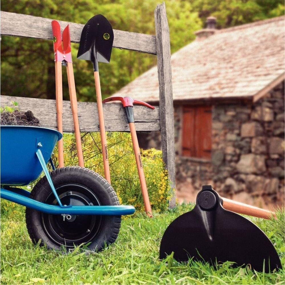 Tramontina 2.5 Wide Steel Intermediate Angle Blade Hoe with 145 Cm Wooden Handle image number 2