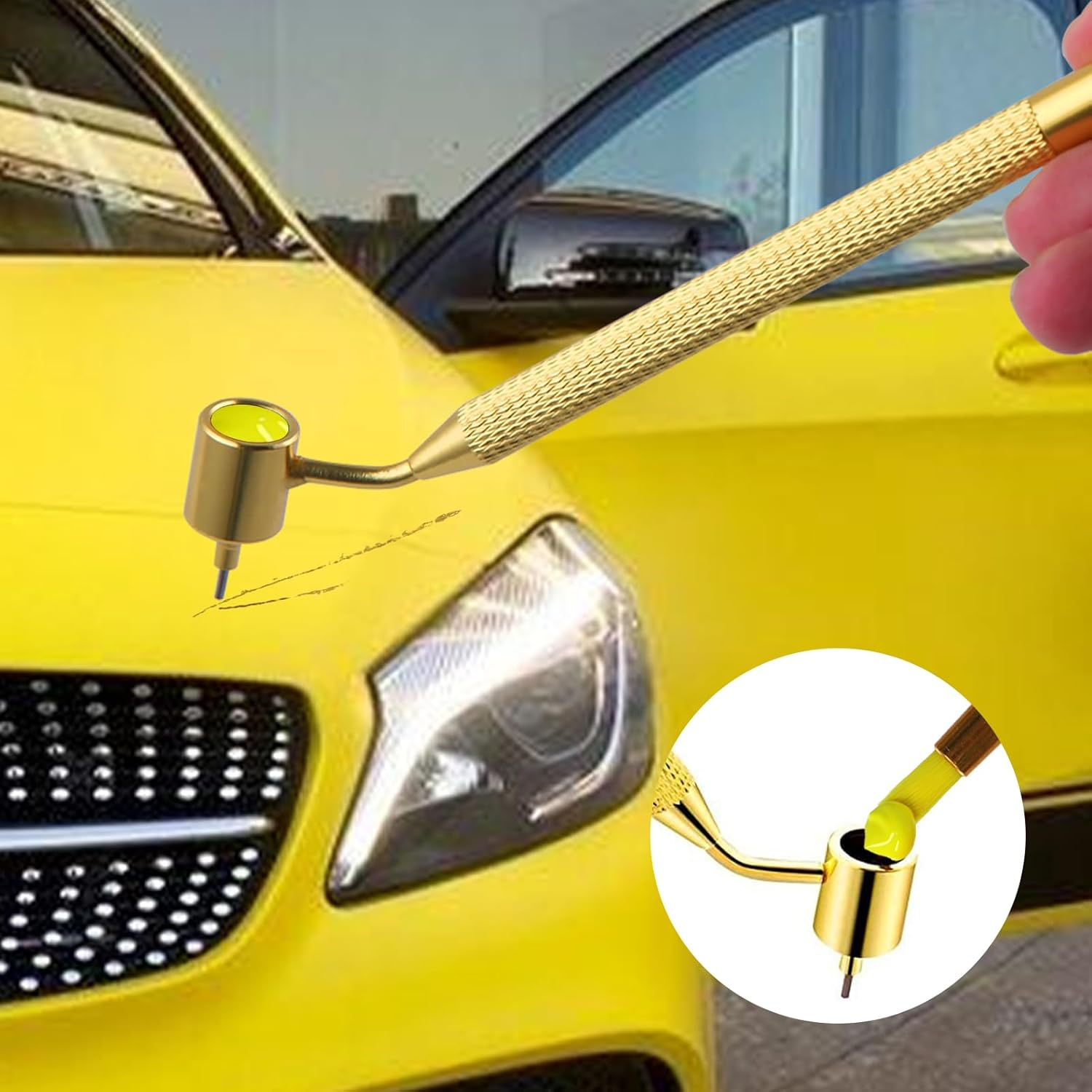 200 Pack Touch up Paint Brushes with Gold Detailing Fine Line Fluid Writer Paint Applicator Pen, Disposable Micro Applicators for Automotive Paint Chip Scratch Repair Clearance (1.5, 2.0Mm) image number 6