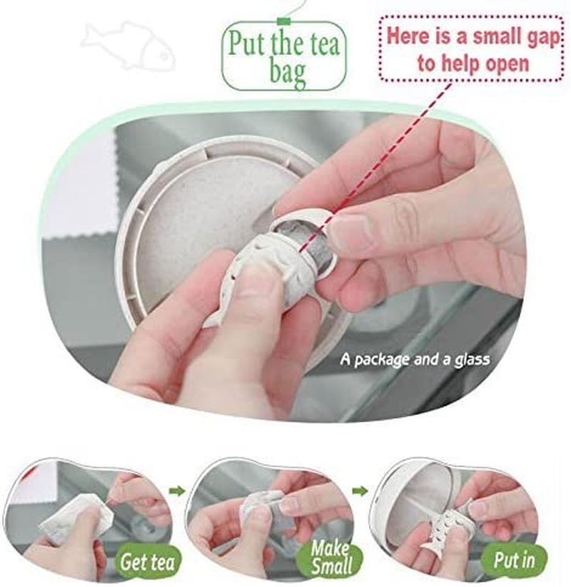 Cat Glass Tea Mug Water Bottle-With Fish Tea Infuser Strainer Filter 250ML（8OZ） (Pink) image number 5