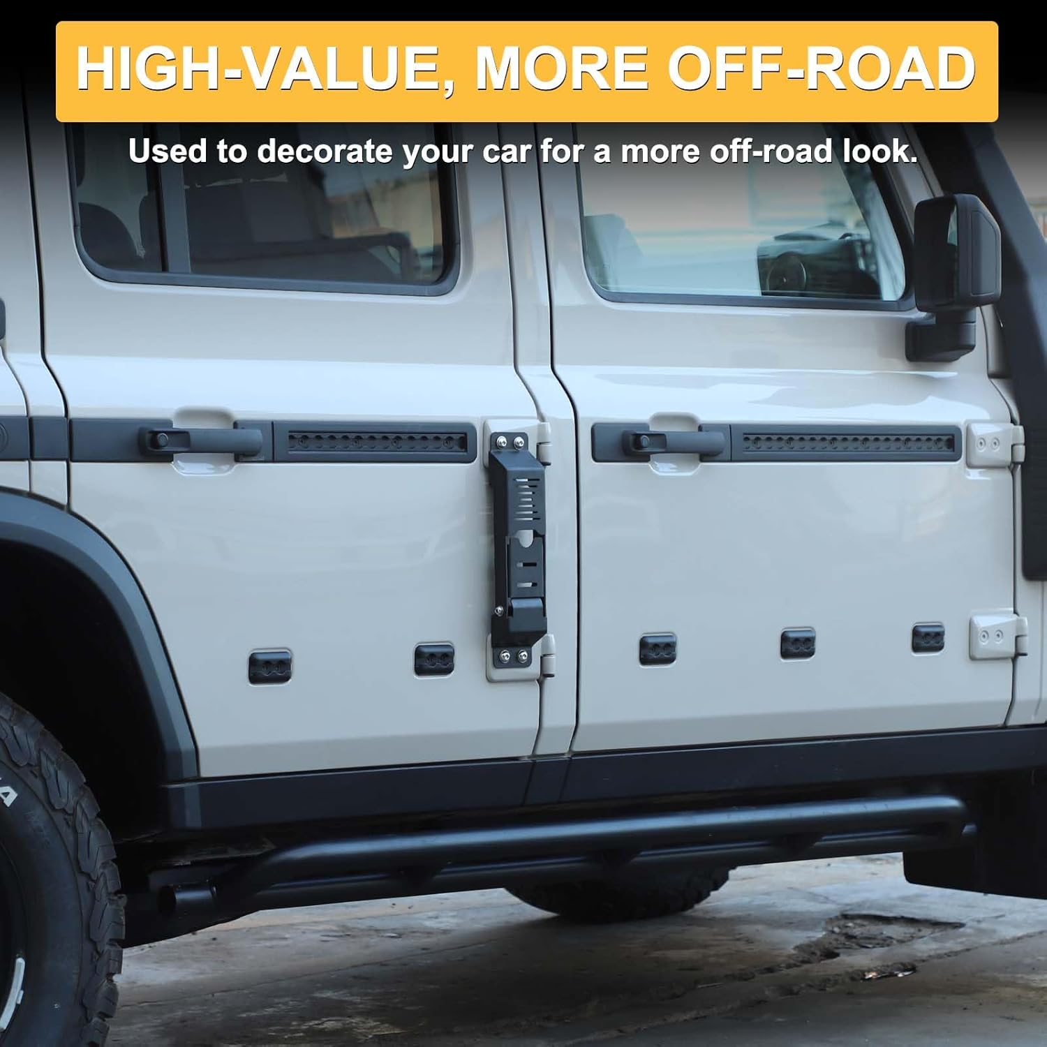 Yinaniutos Door Hinge Step Compatible with INEOS Grenadier 2020-2025 Accessories | Carbon Steel Folding Foot Pedal Roof Access | 1PC Set