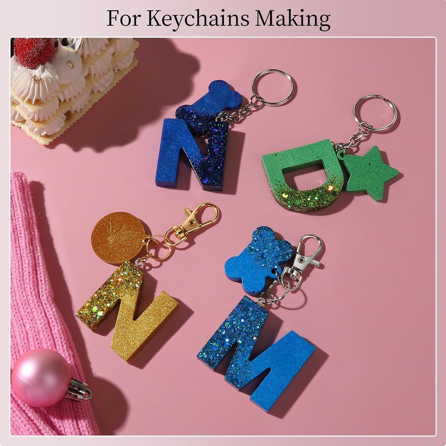 TIAMORK Jump Rings, 968Pcs Jewelry Making Supplies, Jewelry Making, Gold Silver Charm, Lobster Claw Clasps for Necklace Bracelet Jewelry, Key Chain for Keychain