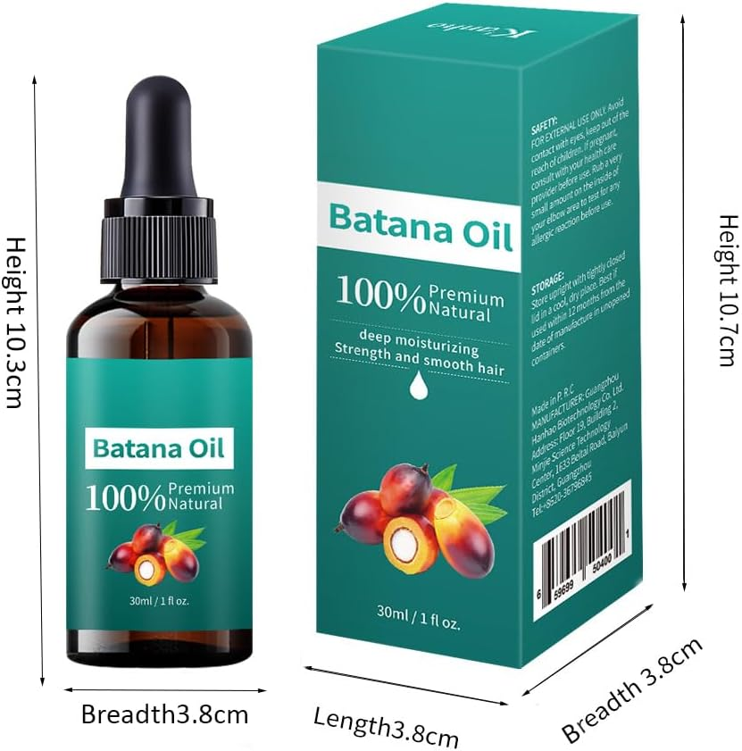 AELSSPUIT Batana Oil 30ML-100% Cold-Pressed Vegan Hair Oil for Growth & Care | Organic Scalp Treatment to Strengthen Roots & Thicken Hair