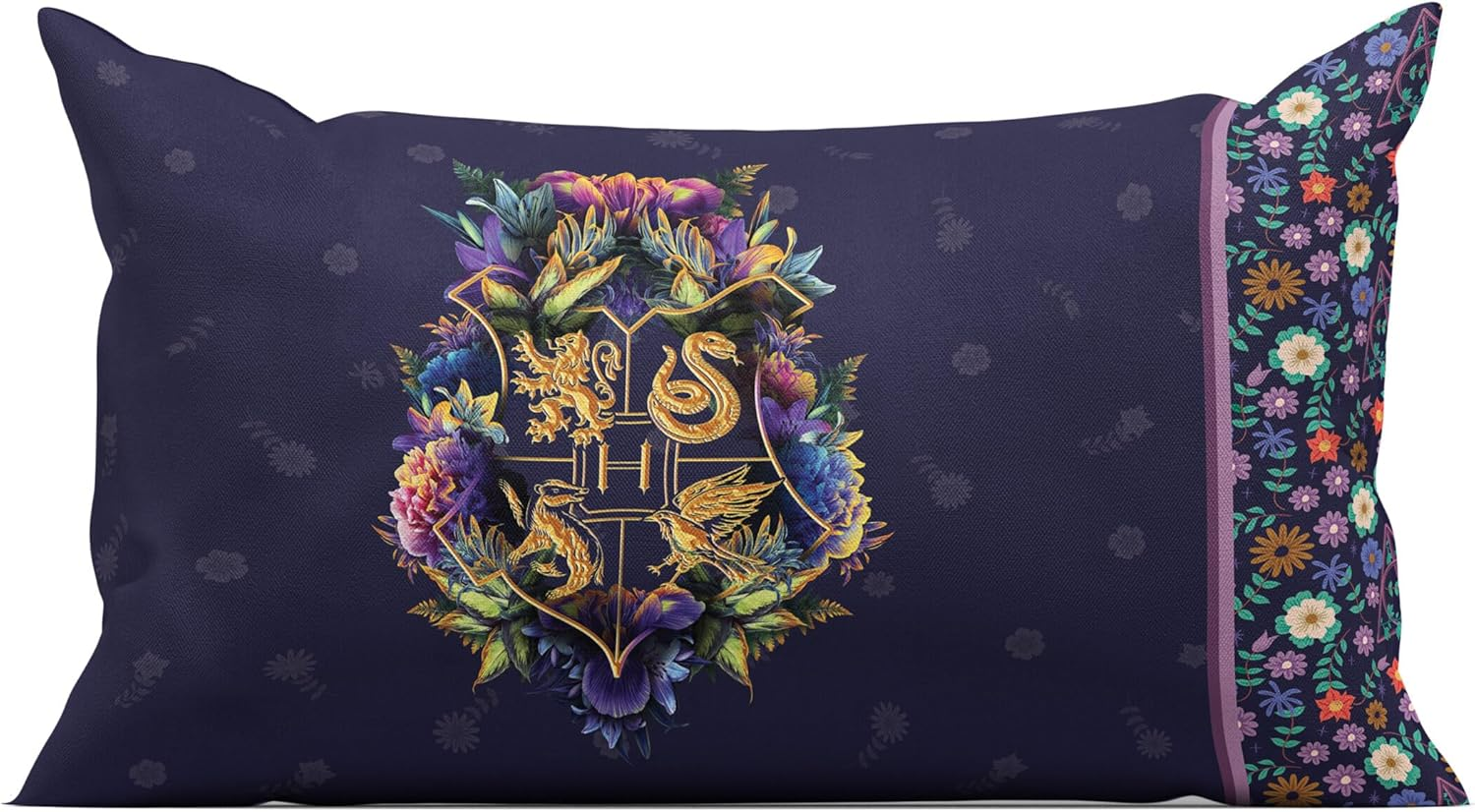 Northwest Harry Potter Botanical Wizardry 5 Piece Full Bed in a Bag Set, Bedding Set with Comforter and Sheets, Soft and Cozy for All Seasons image number 4