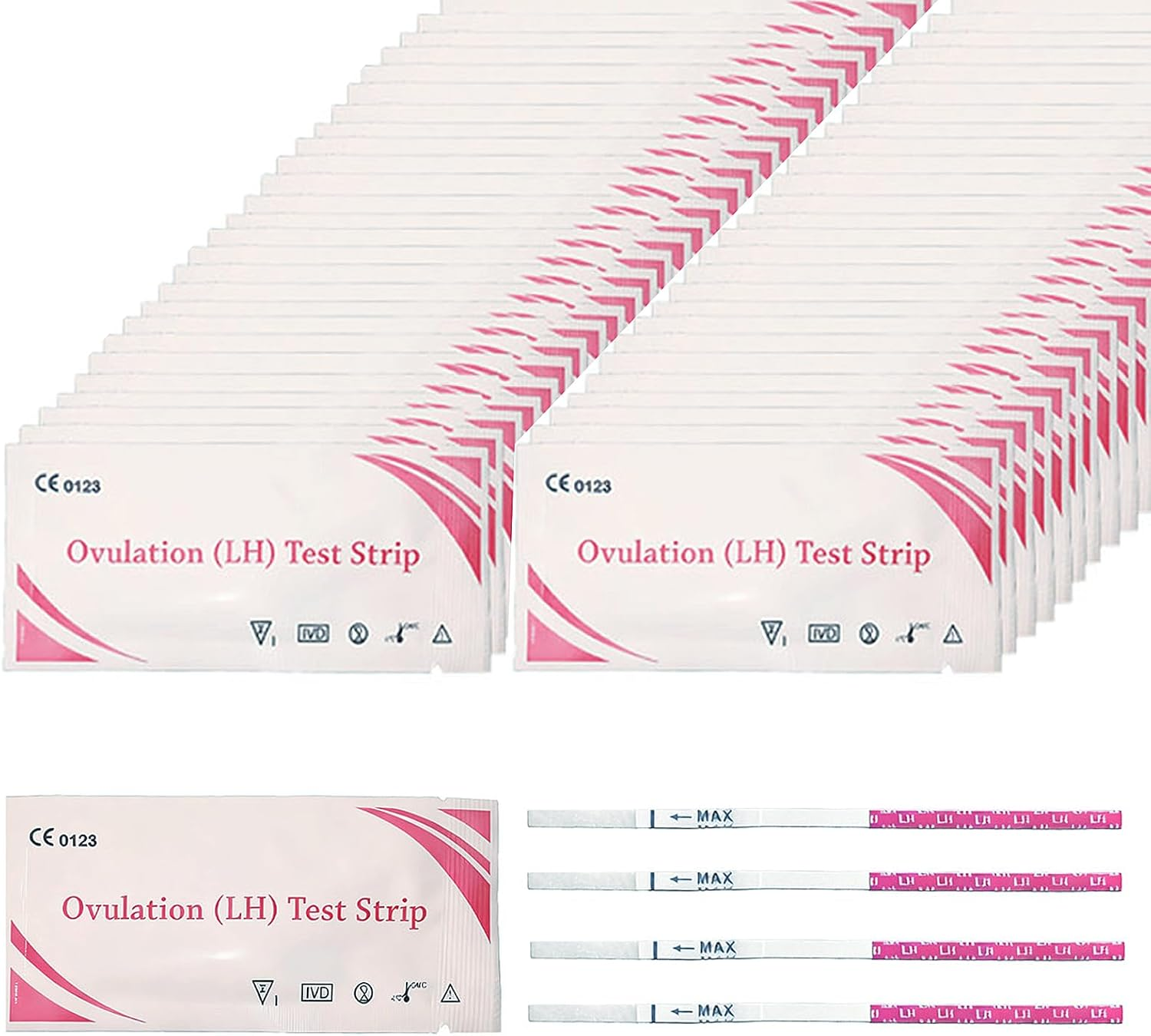 100Pcs Ovulation Test Strips, Female Ovulation Test Early Detection Kit, Accurate and Sensitive of Easy at Home Ovulation Strips, for Natural Conception People image number 6