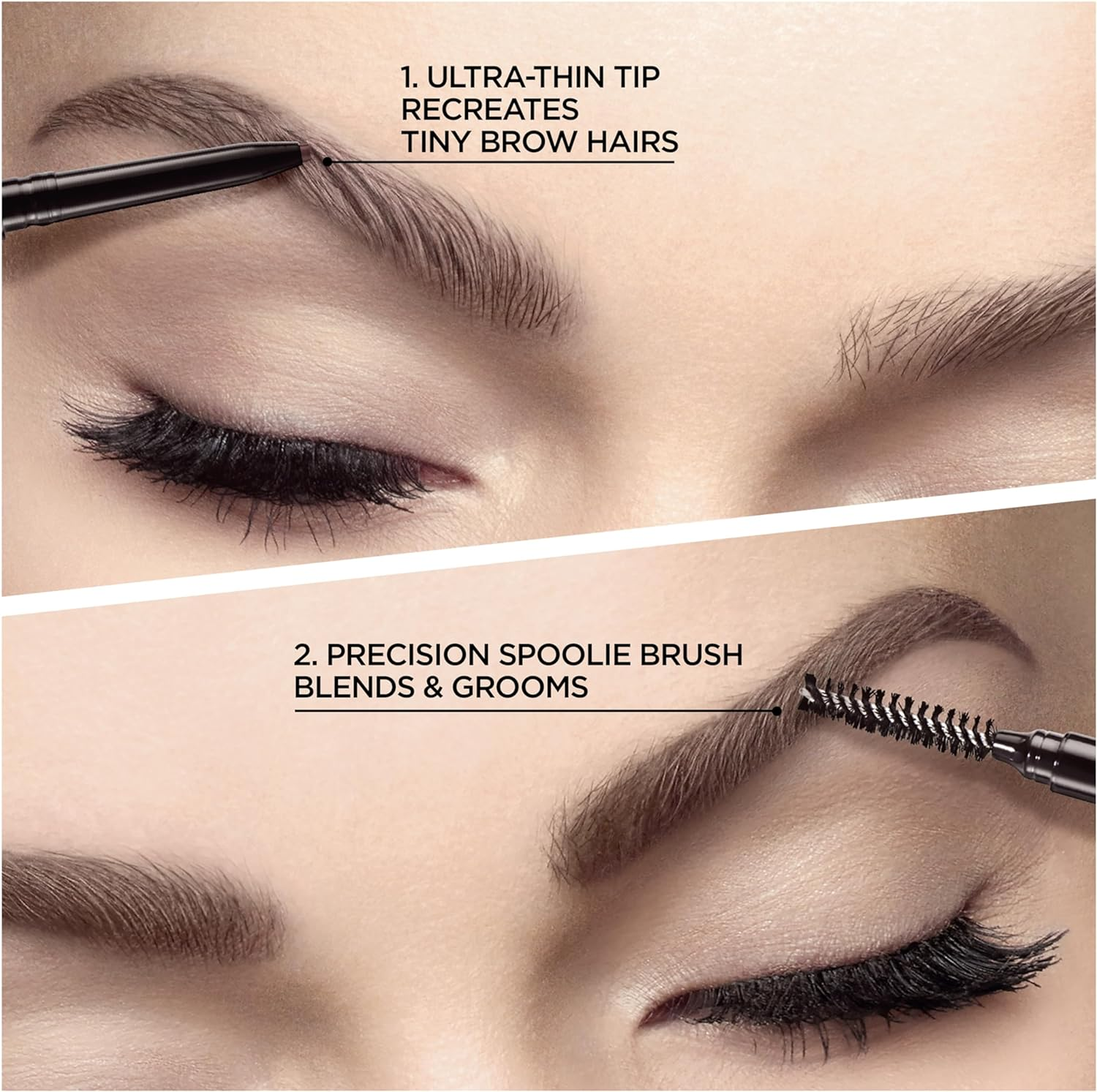 L'Oreal Paris Makeup Brow Stylist Definer Waterproof Eyebrow Pencil, Ultra-Fine Mechanical Pencil, Draws Tiny Brow Hairs and Fills in Sparse Areas and Gaps, Blonde, 0.003 Ounce (Pack of 1) image number 5