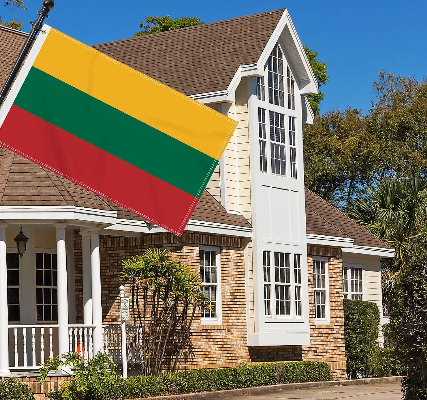 Large 3&times;5 FT Lithuania Flag, Big 75D Lithuanians National Outdoor Banner,Decorgarden with Brass Gromment image number 4