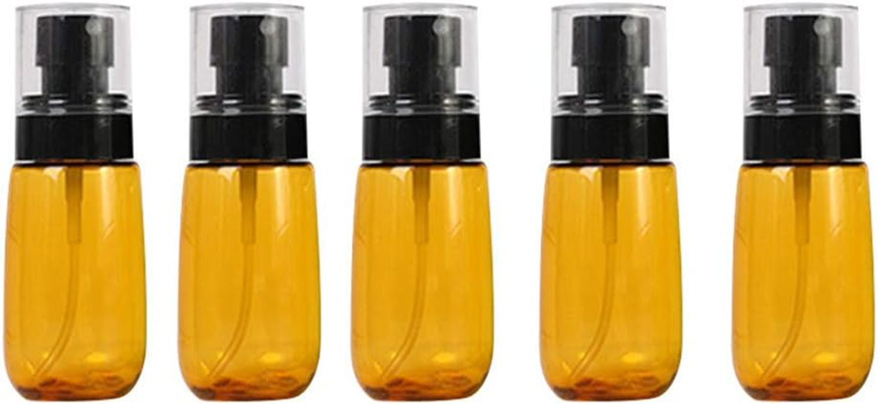 Lihaer Spray Bottles Small Portable Water Spray Bottles Plastic Empty Bottle Essential Oils Sprayer Clear Containers - 5 Pcs for Home, Garden, Cleaning, Travel Transparent 60Ml - Blue image number 5